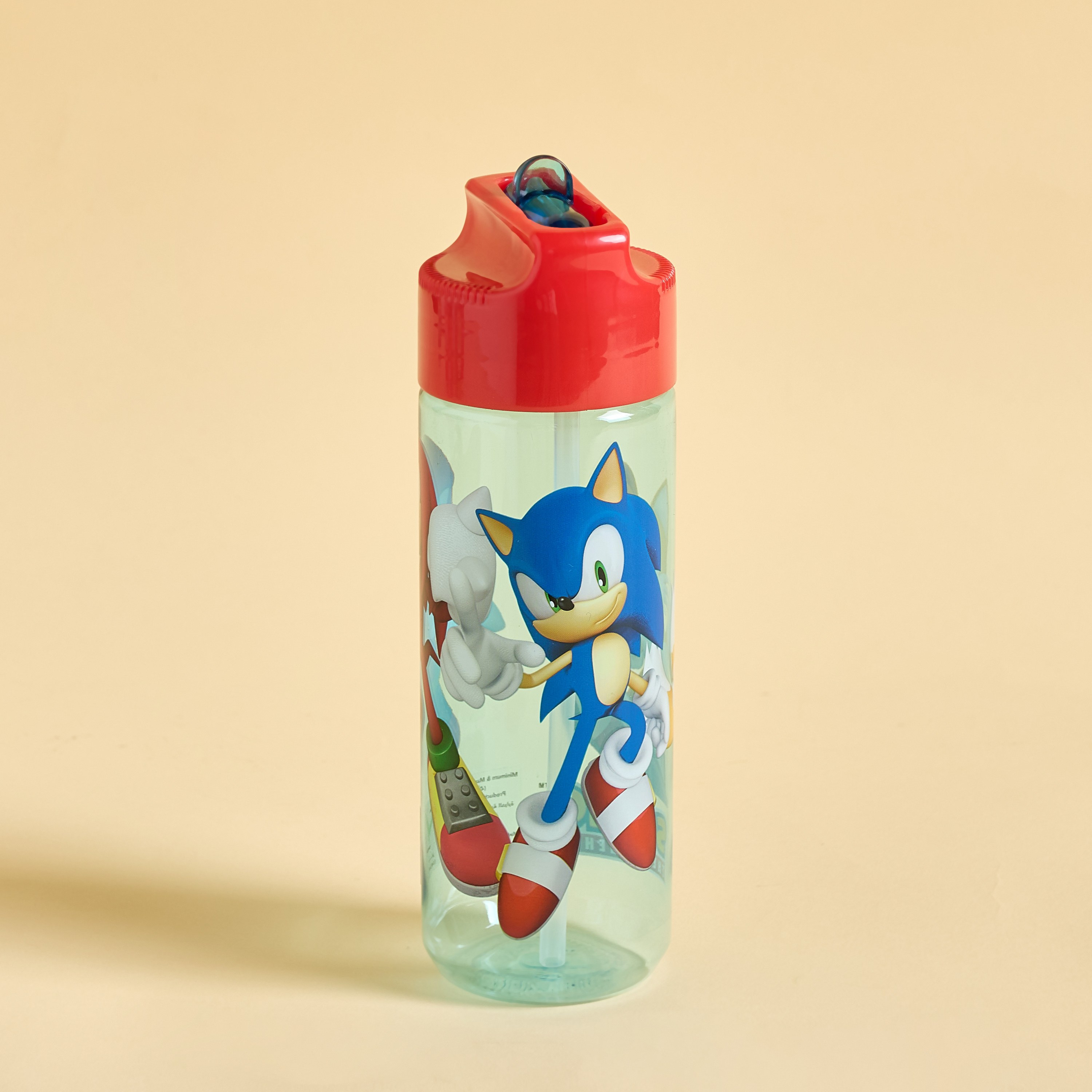 Stor Sonic Print Water Bottle-babyandkids-eatanddrink-waterbottles-image-1