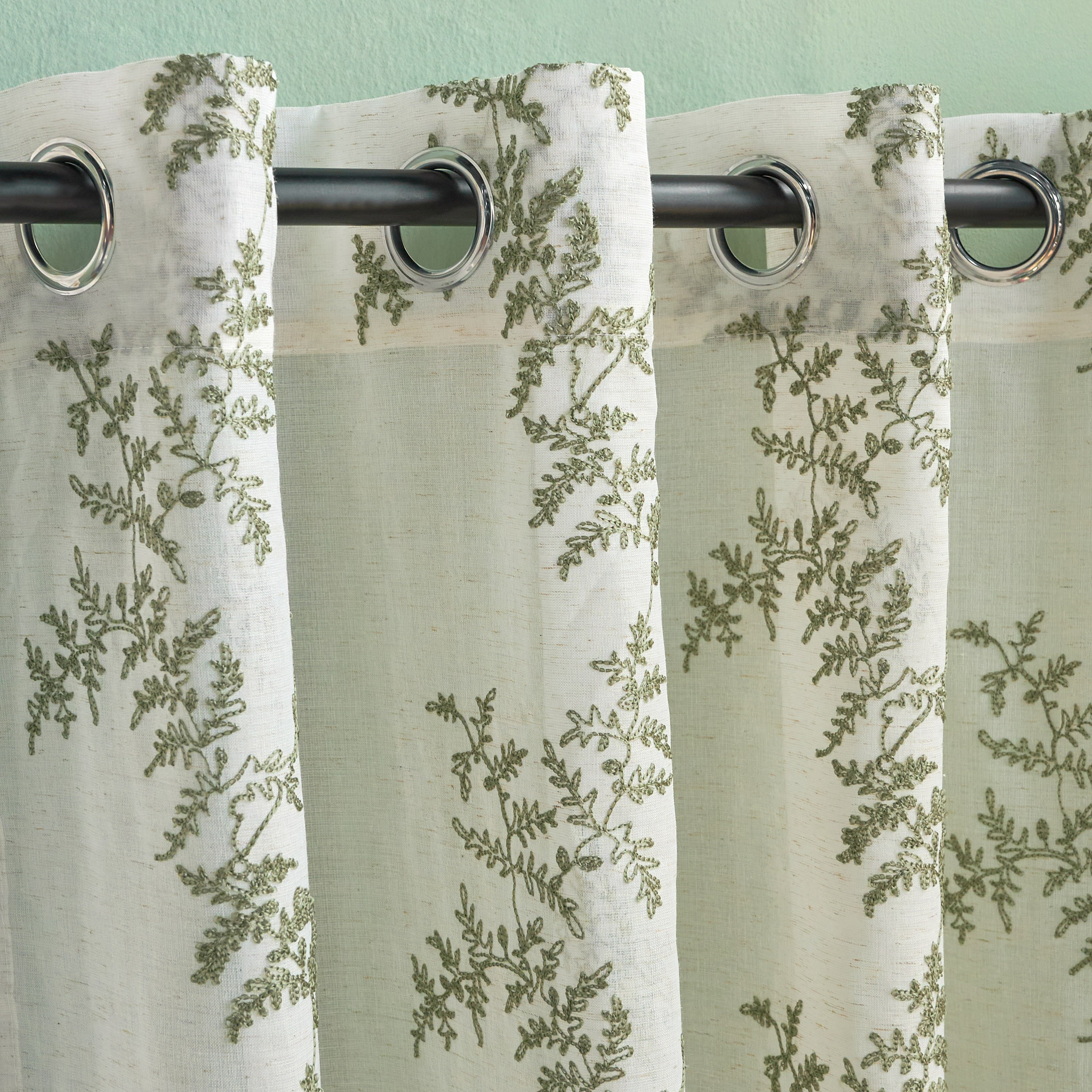 Fiora 2-Piece Sheer Curtain Set - 140x240 cm-household-windows-curtains-image-2