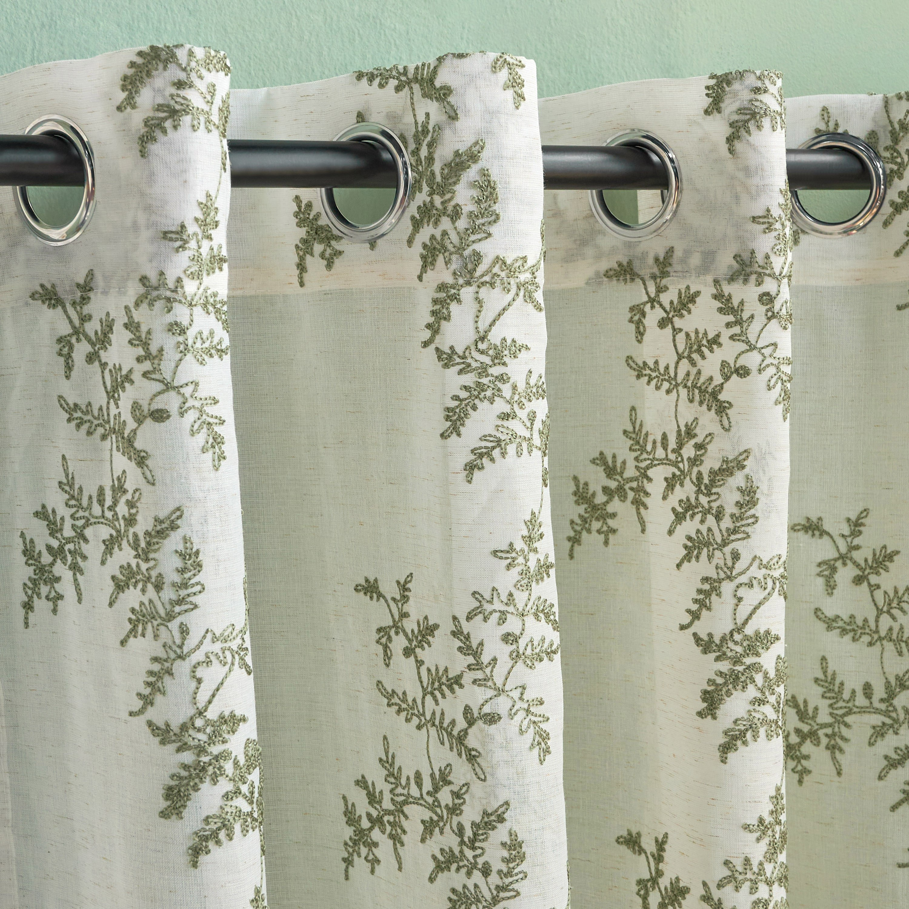Fiora 2-Piece Sheer Curtain Set - 140x300 cm-household-windows-curtains-image-2