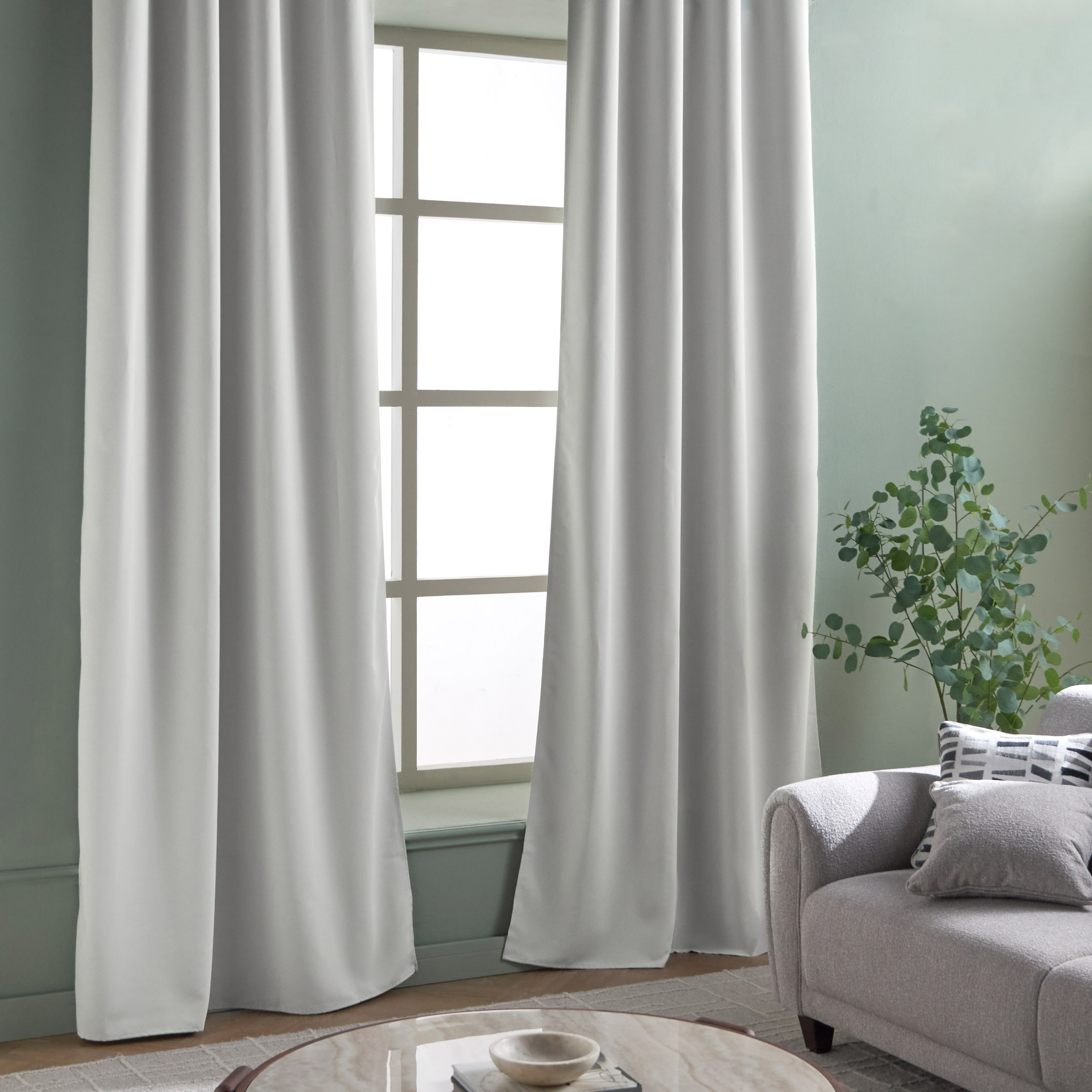 طقم ستائر تعتيم قطعتين - أنجلينا - 135x240 سم-household-windows-curtains-image-5