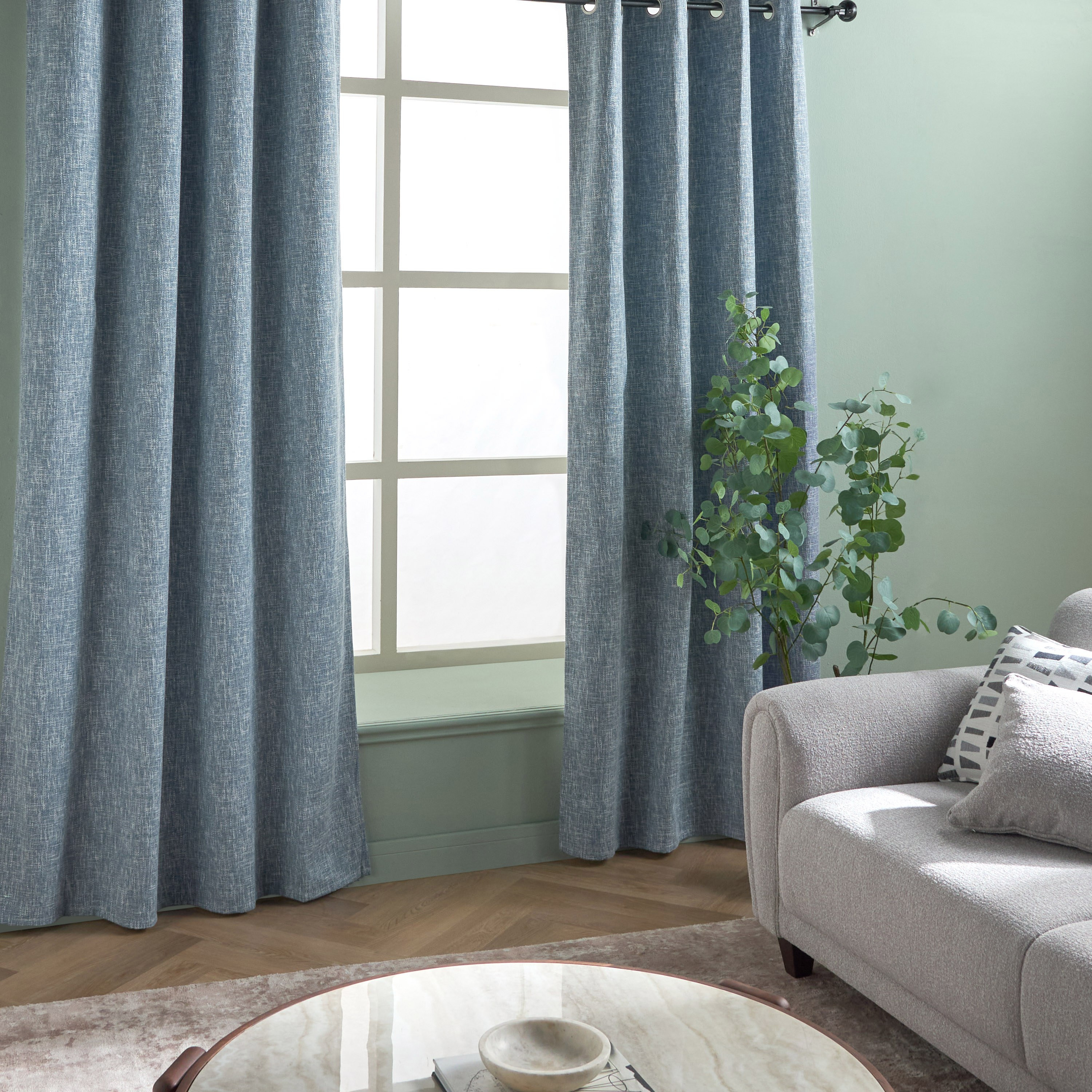طقم ستائر تعتيم قطعتين - درو - 135x300 سم-household-windows-curtains-image-5
