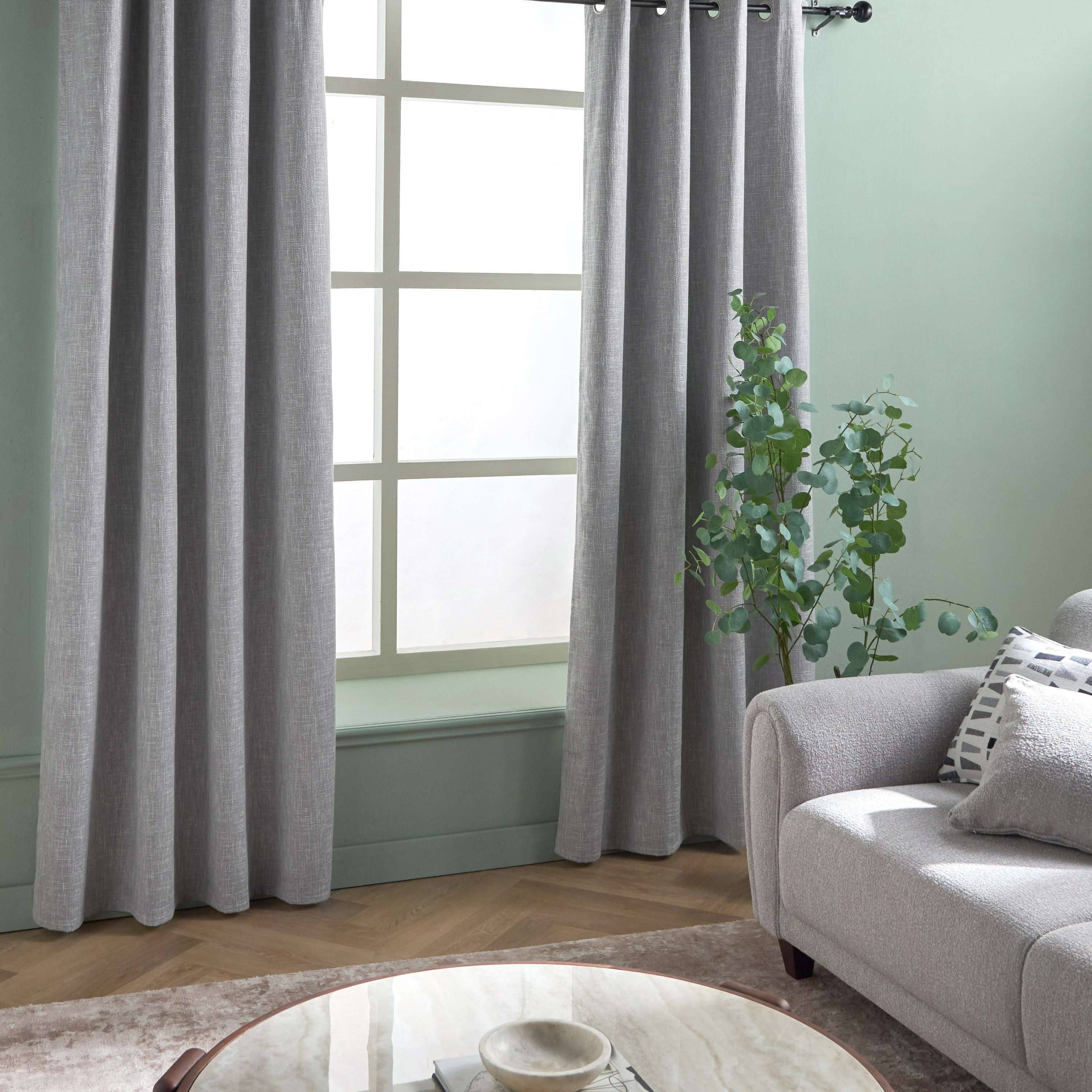 طقم ستائر تعتيم قطعتين - درو - 135x300 سم-household-windows-curtains-image-5