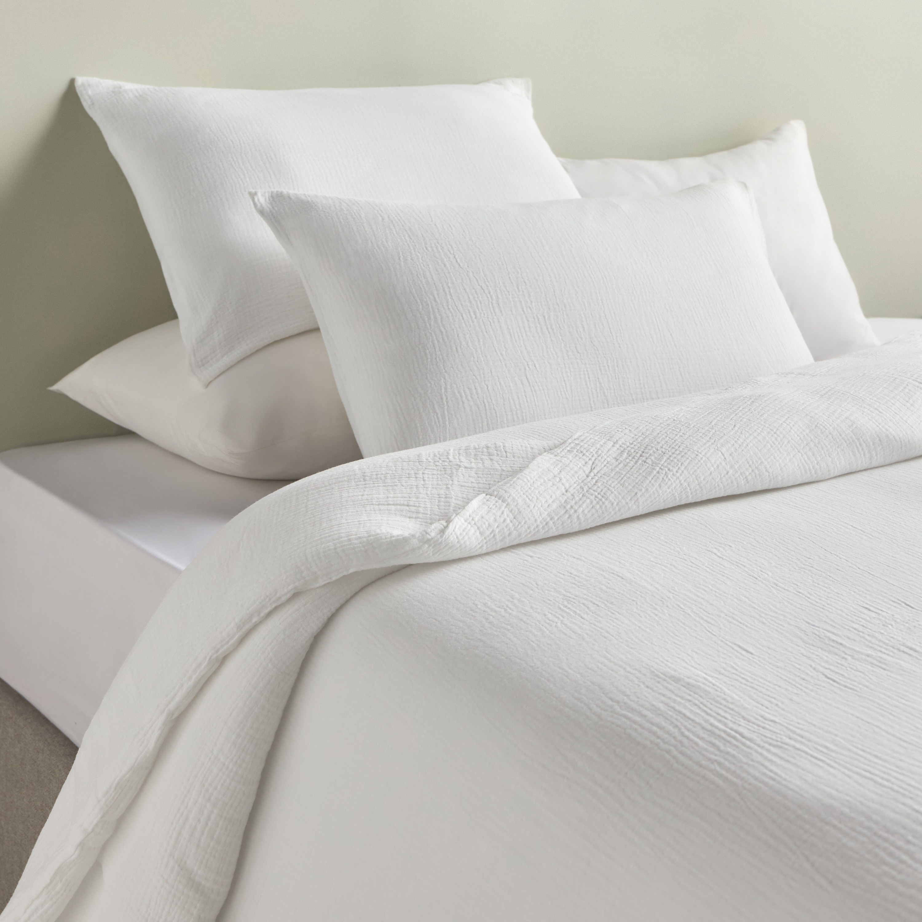 Airsoft Crinkled Muslin Summer 3-Piece Full Comforter Set - 160x200 cm-household-bedding-comfortersandbedspreads-comforters-image-1