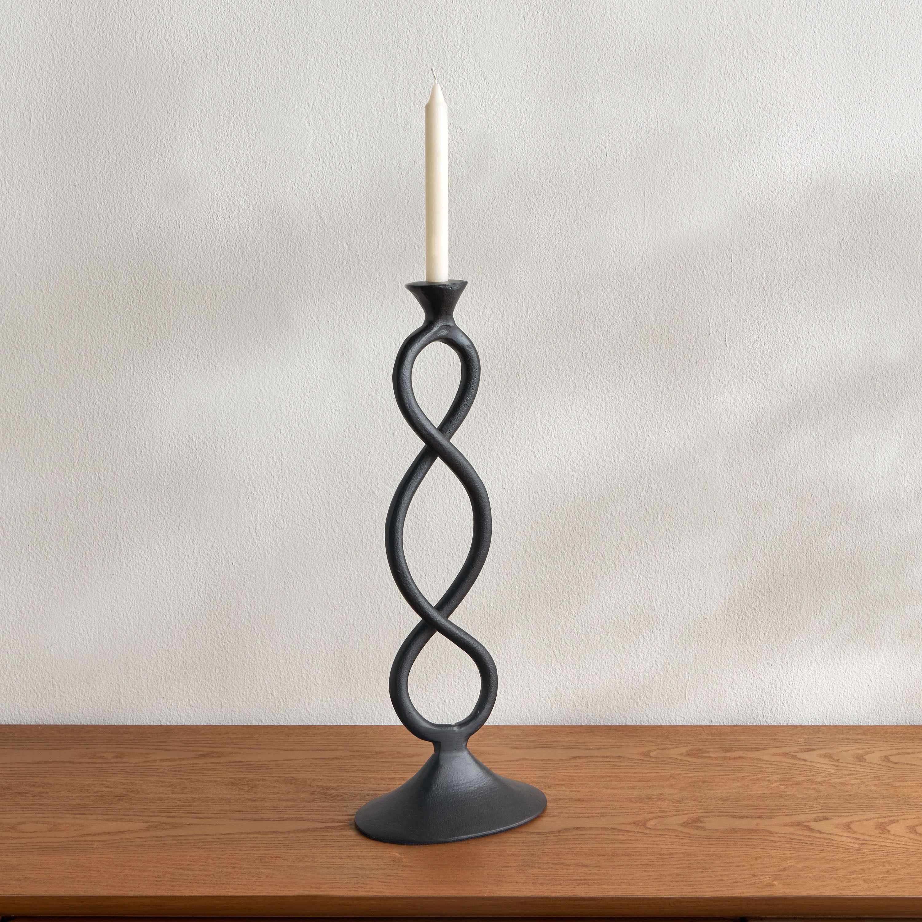 Loft Nata Twist Metal Taper Candleholder - 49 cm-household-decor-candleholdersandlanterns-image-1