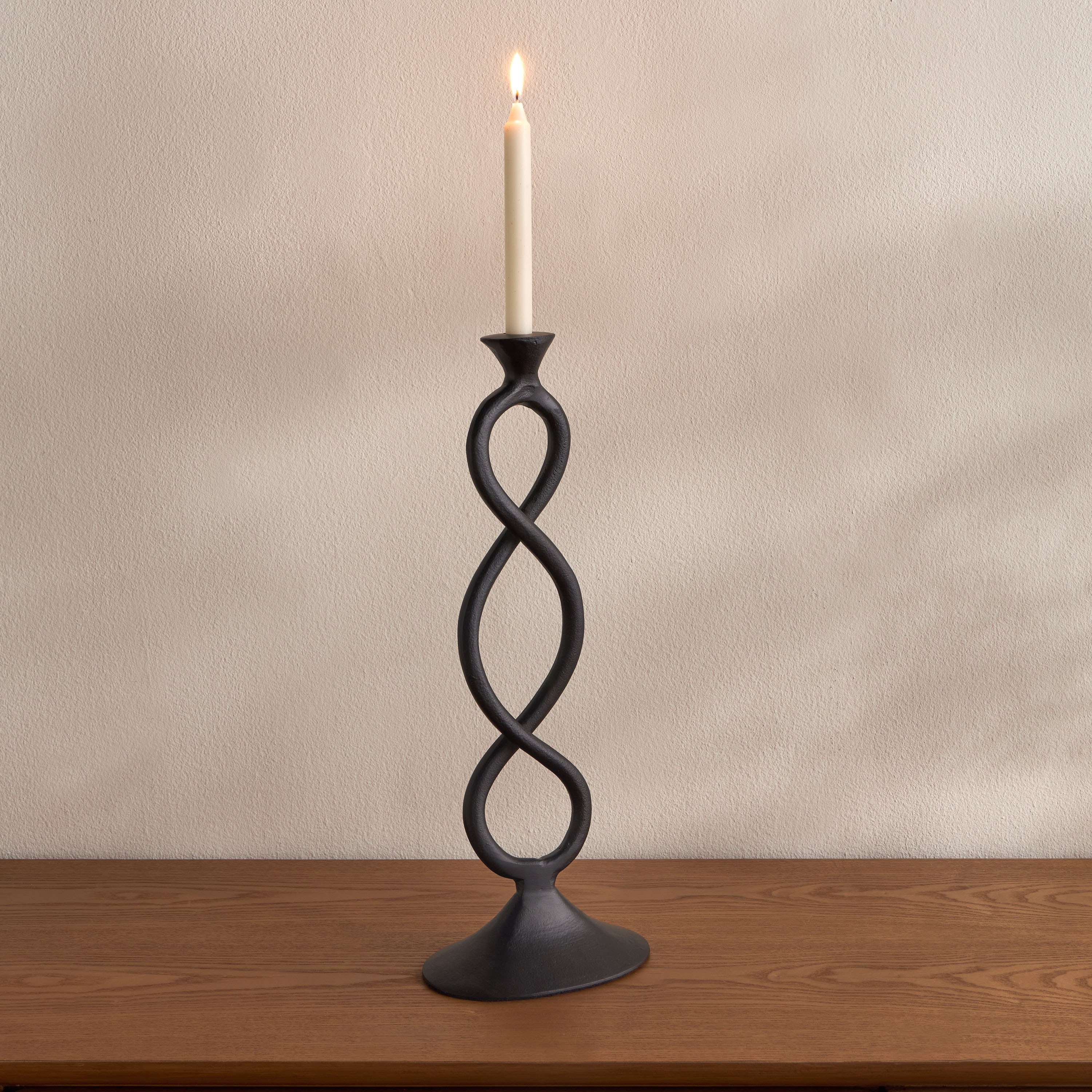Loft Nata Twist Metal Taper Candleholder - 49 cm-household-decor-candleholdersandlanterns-image-2