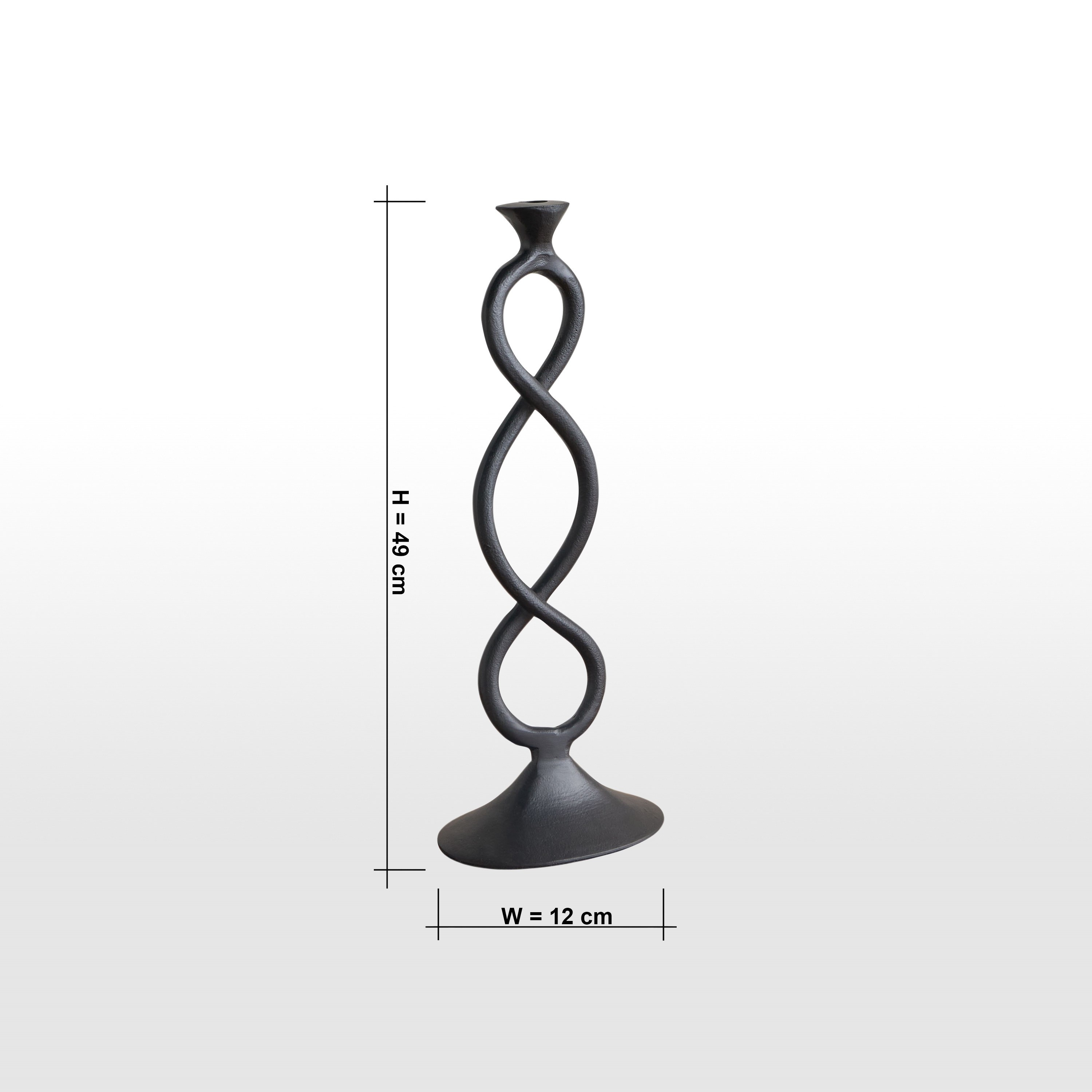Loft Nata Twist Metal Taper Candleholder - 49 cm-household-decor-candleholdersandlanterns-image-6