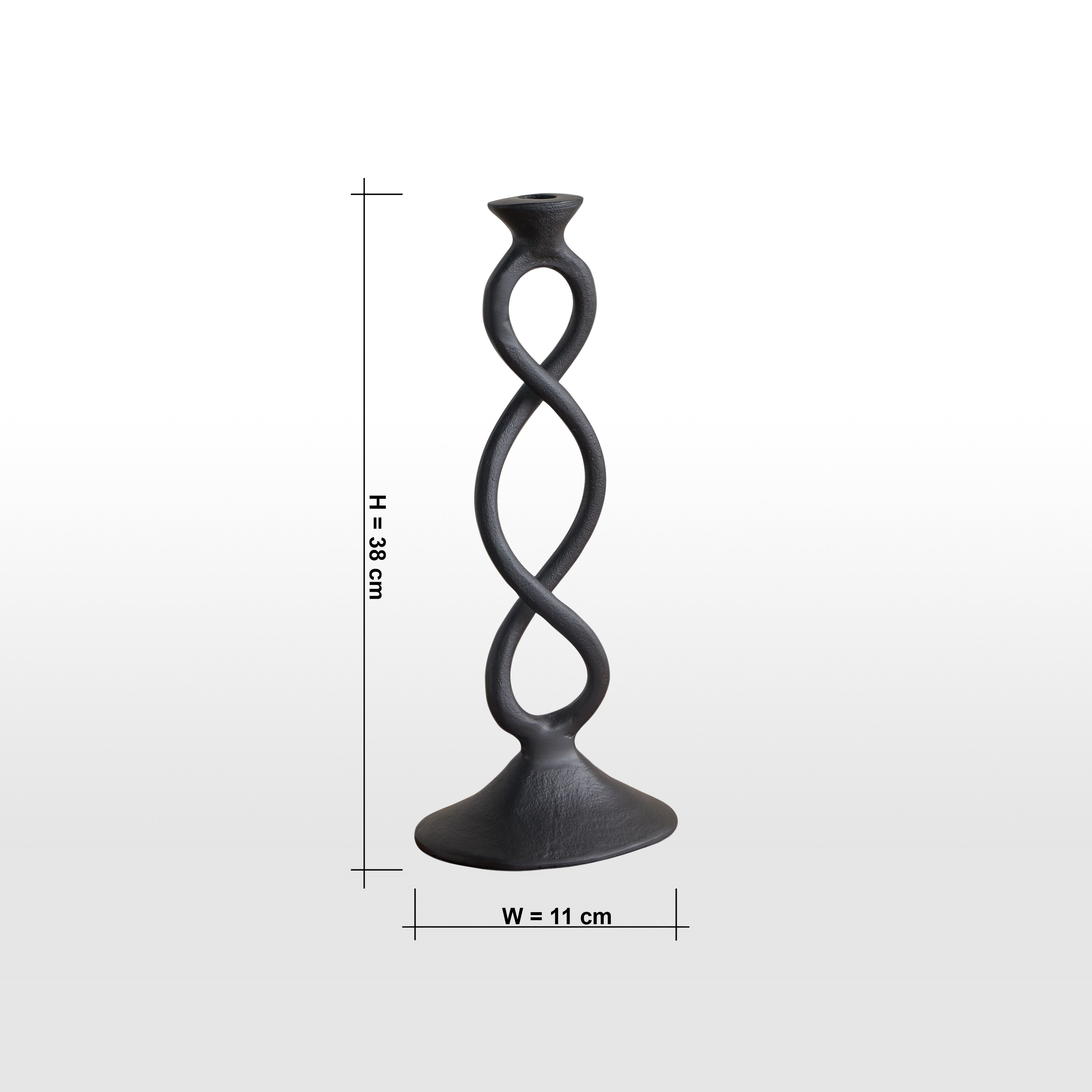 Loft Nata Twist Ribbon Metal Taper Candleholder - 38 cm-household-decor-candleholdersandlanterns-image-6