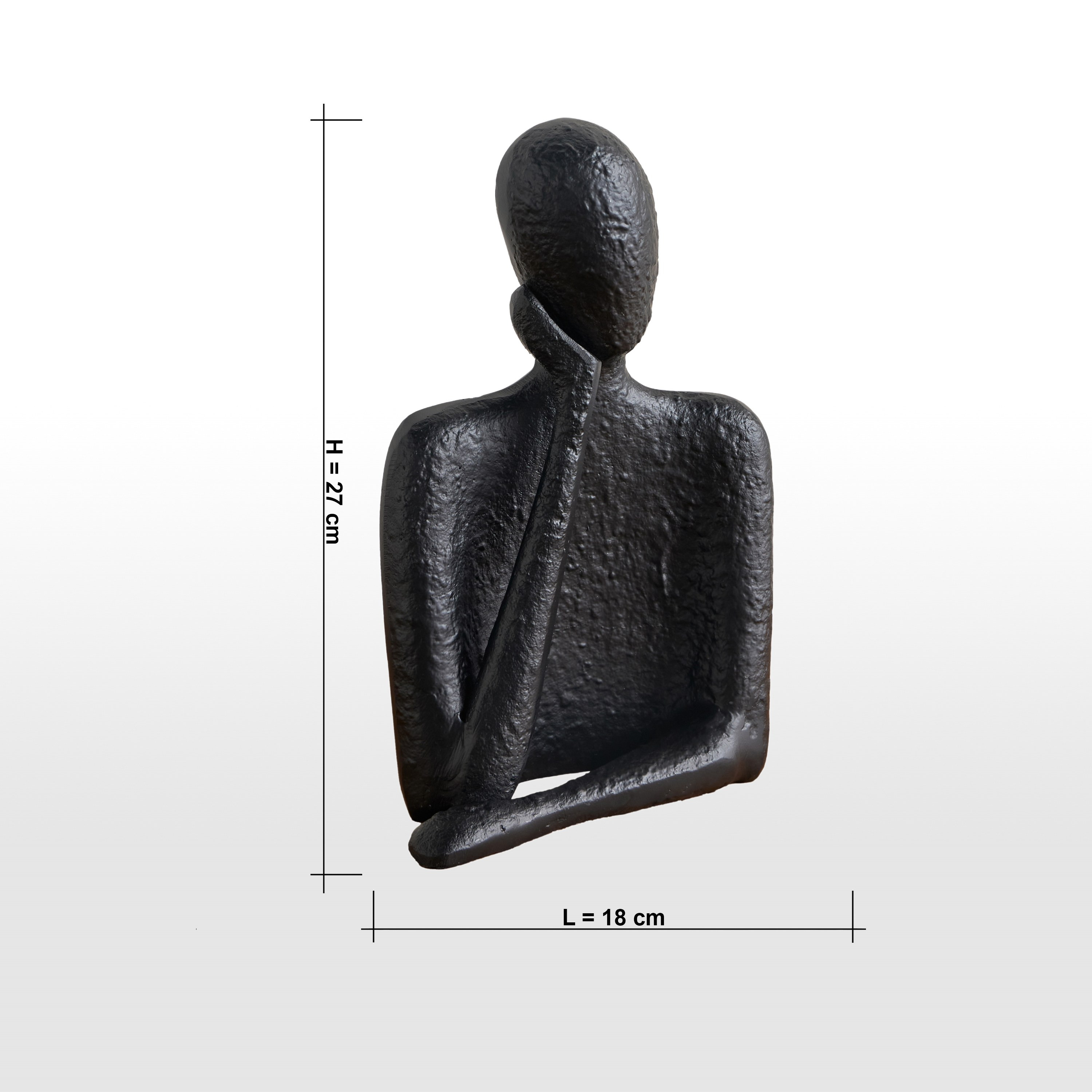 Loft Nata Resting Face Women Decorative Figurine - 27 cm-household-decor-decorativeobjectsandsculptures-image-4