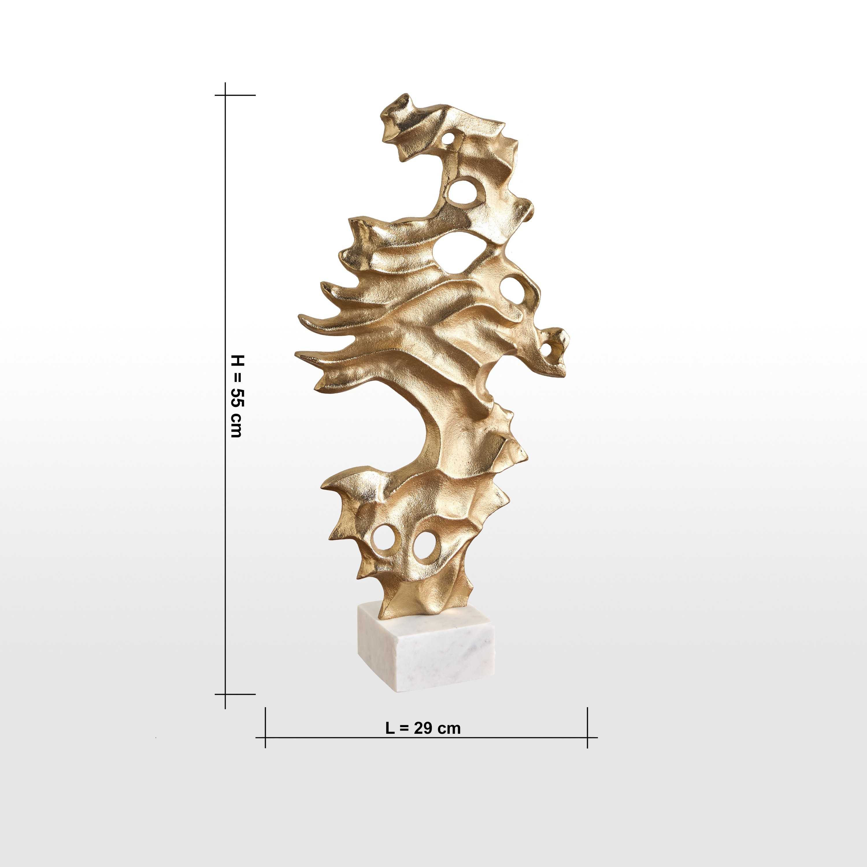 Luxe Sofer Metal Decorative Accent - 55 cm-household-decor-decorativeobjectsandsculptures-image-5