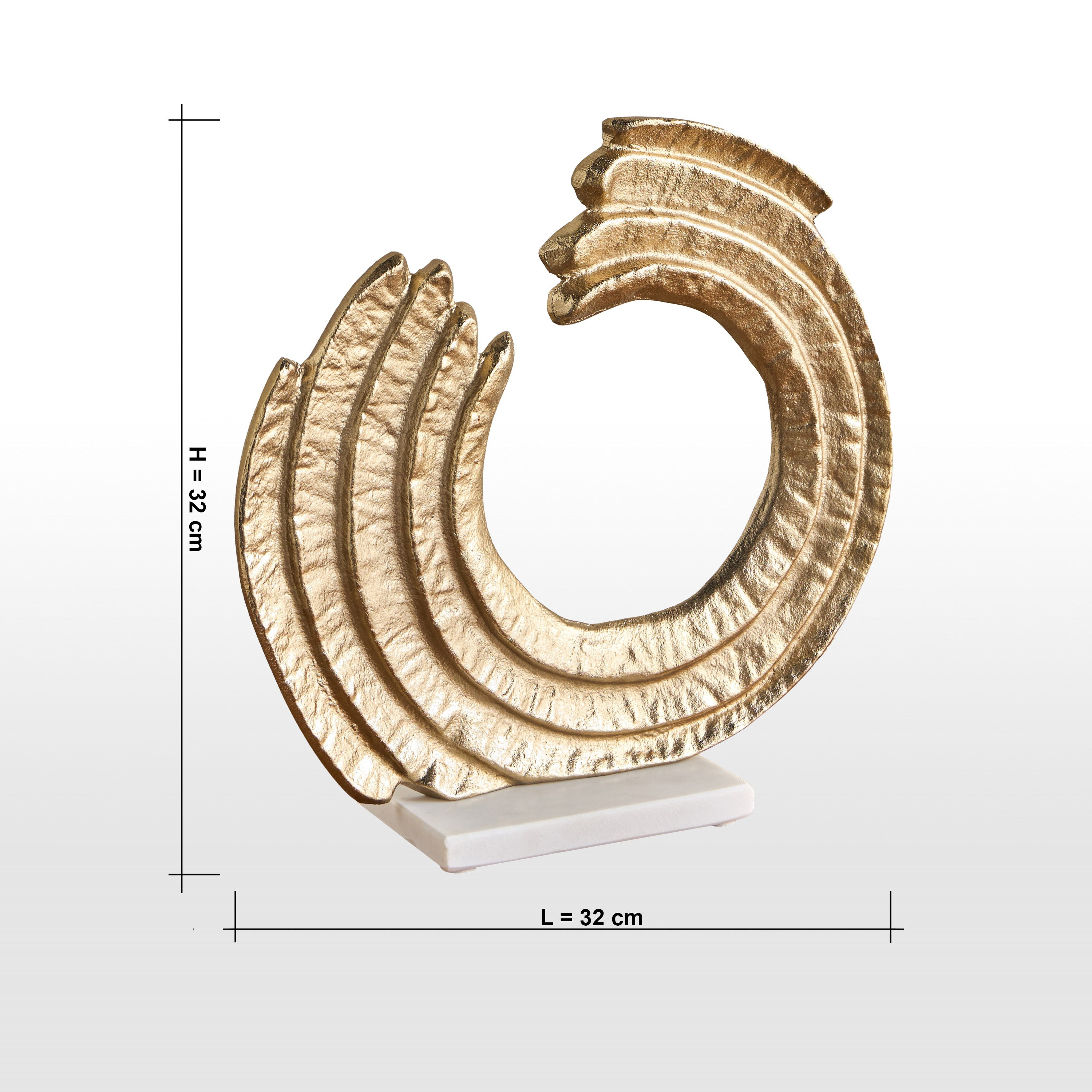 Luxe Sofer Metal Decorative Accent - 32 cm-household-decor-decorativeobjectsandsculptures-image-5
