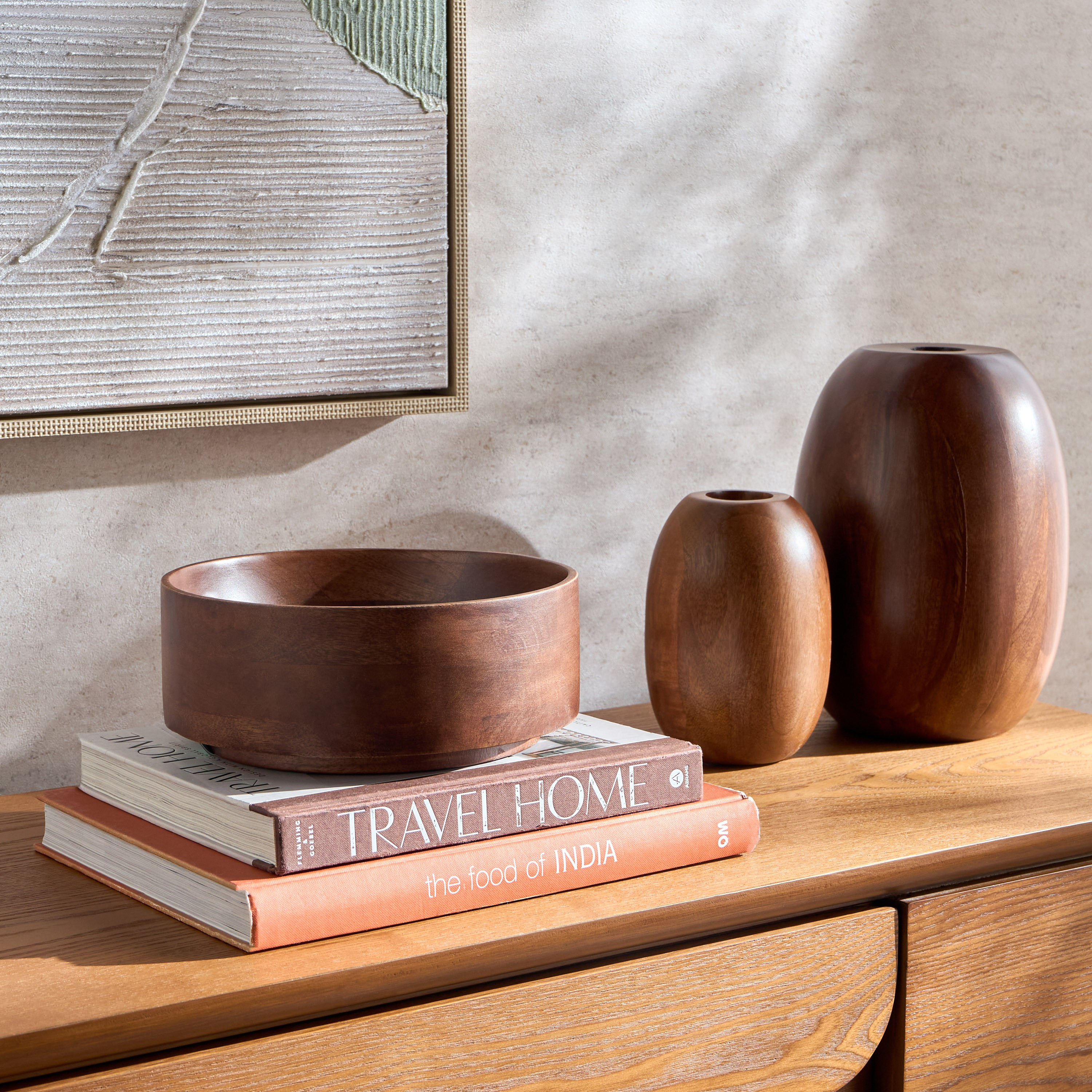 Loft Natura Nico Wooden Decorative Bowl-household-decor-vasesandbowls-image-4