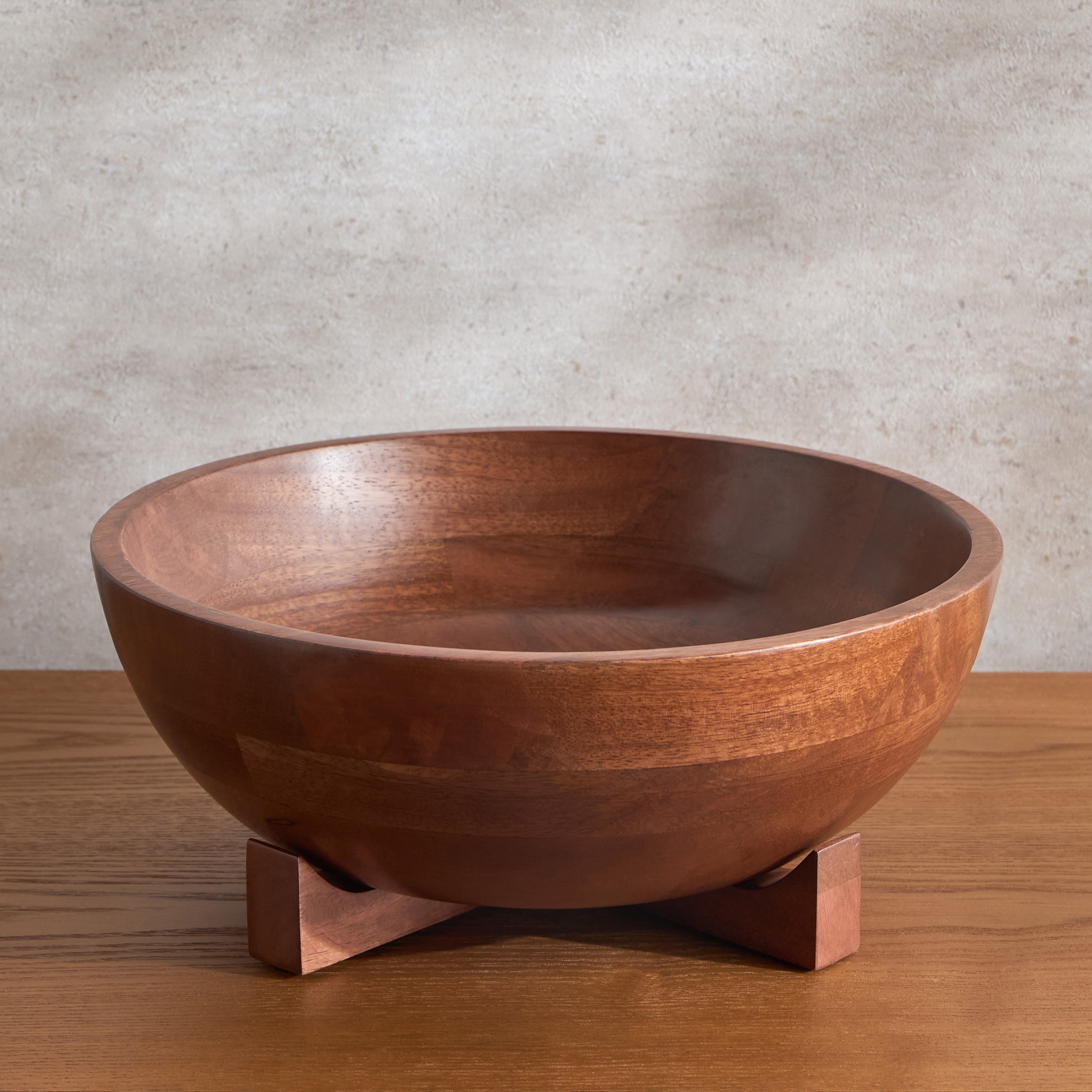 Loft Natura Nico Wooden Decorative Bowl-household-decor-vasesandbowls-image-1