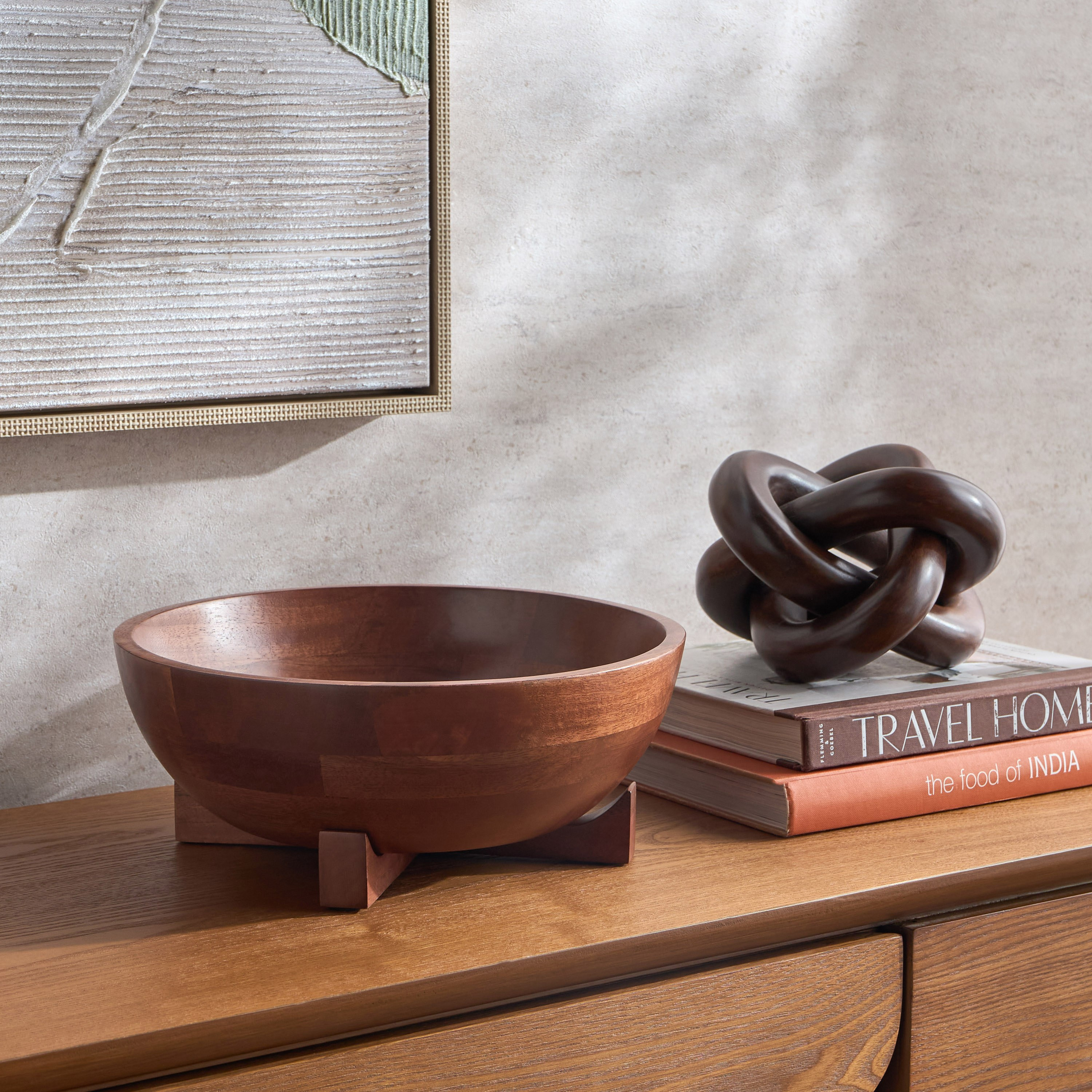 Loft Natura Nico Wooden Decorative Bowl-household-decor-vasesandbowls-image-4