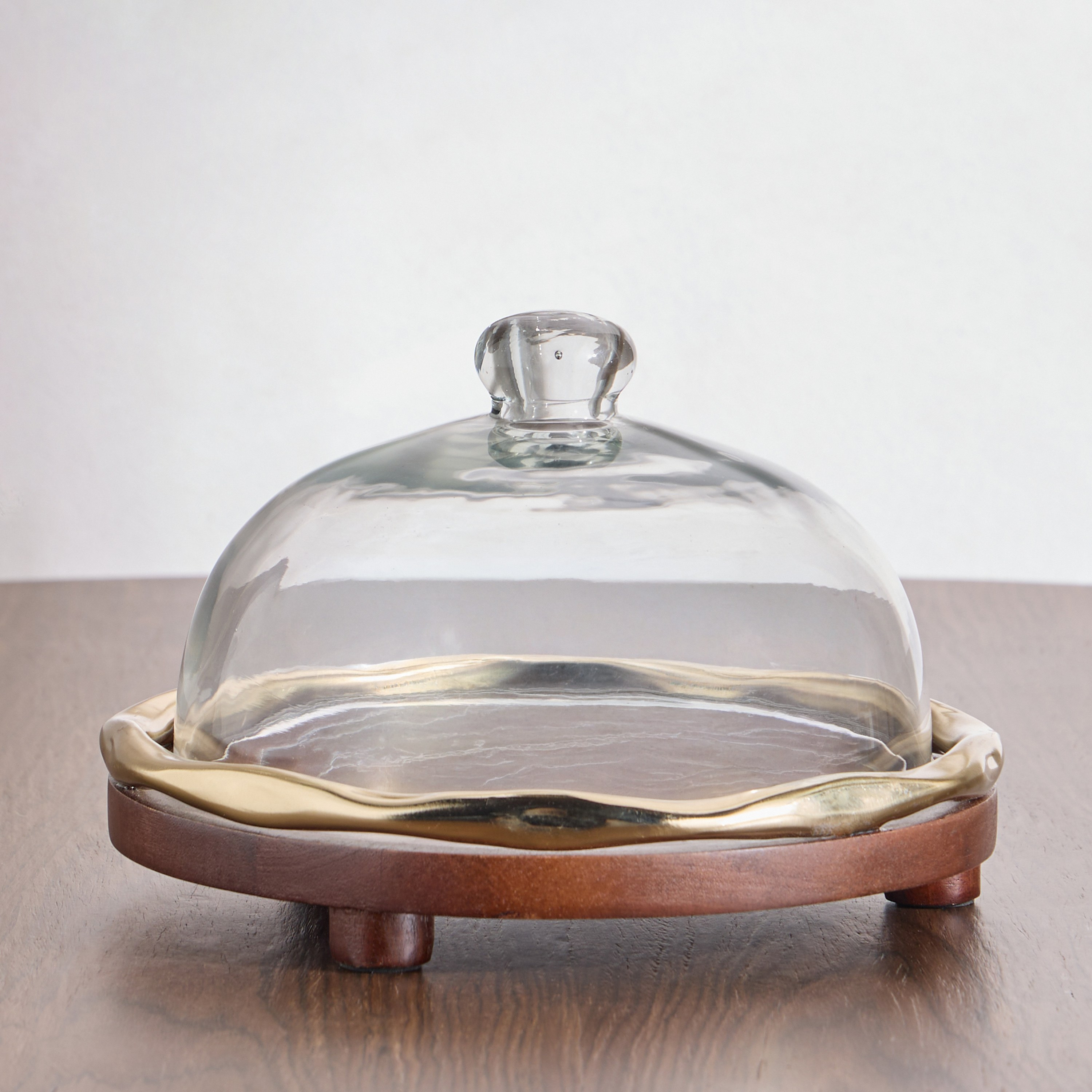 صحن كيك بغطاء قبة - أوفير - 23 سم-household-decor-boxesandtrays-image-1
