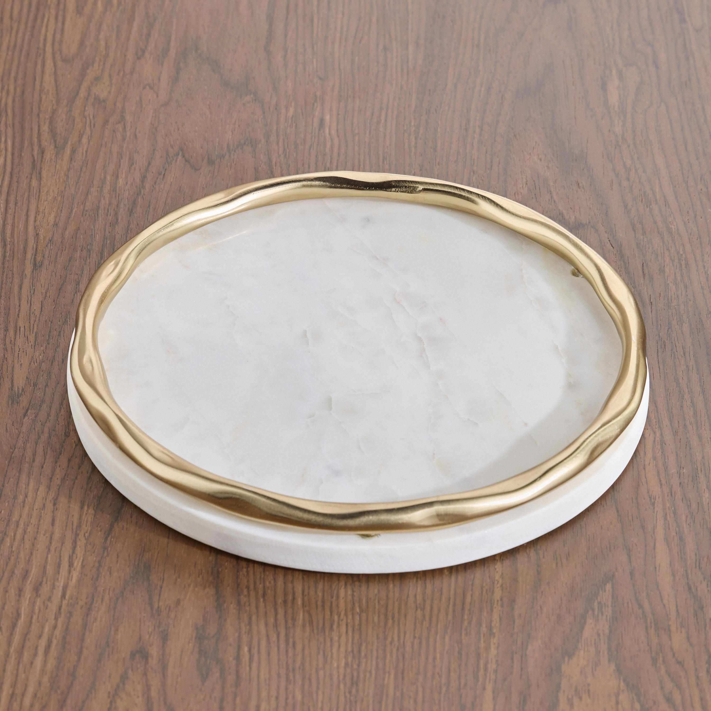 Opher Marble Decorative Tray - 25 cm-household-decor-boxesandtrays-image-1