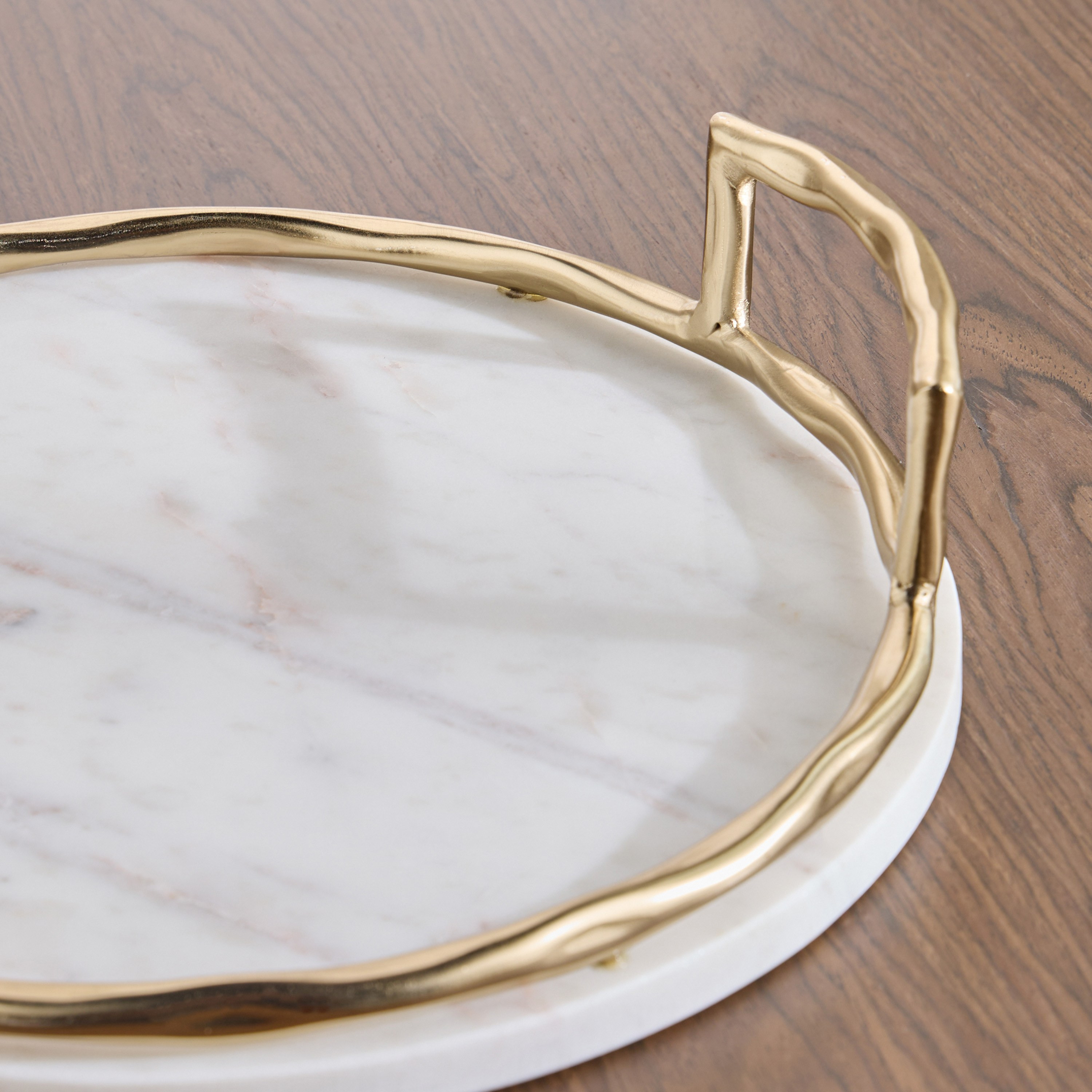 صينية ديكور رخام - أوفير - 35 سم-household-decor-boxesandtrays-image-2
