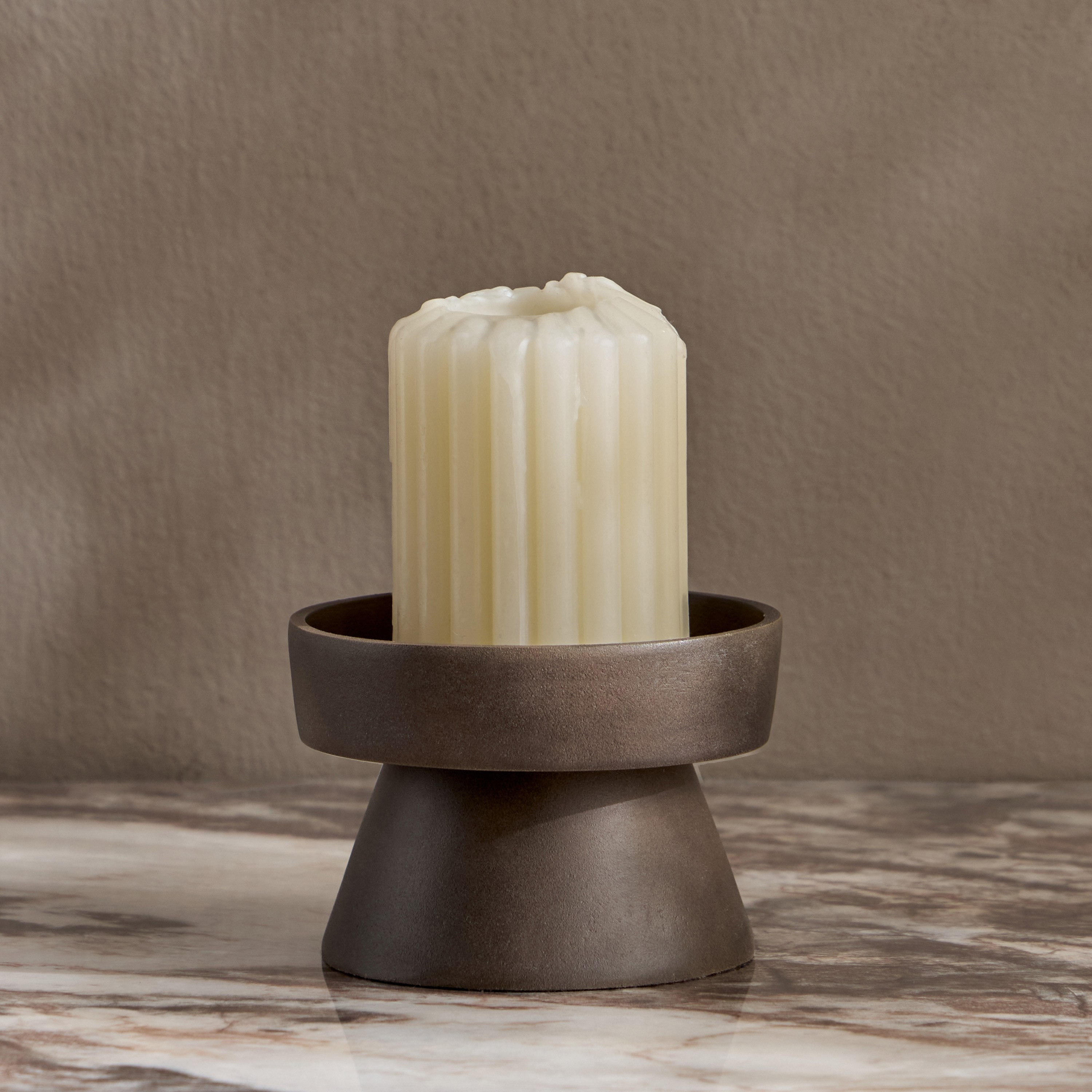 Sora Metal Pillar Candleholder - 9 cm-household-decor-candleholdersandlanterns-image-1