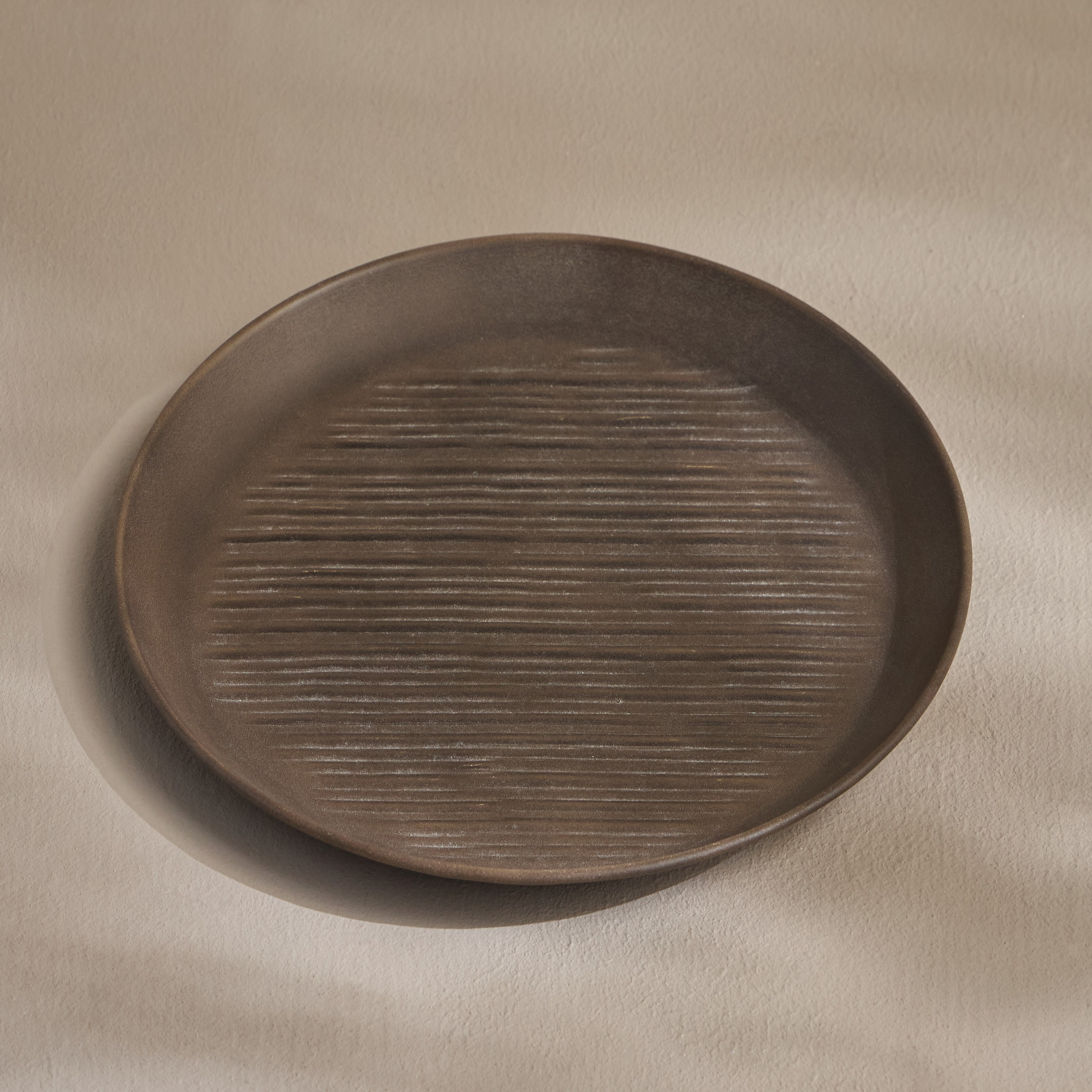 Sora Metal Decorative Platter - 34 cm