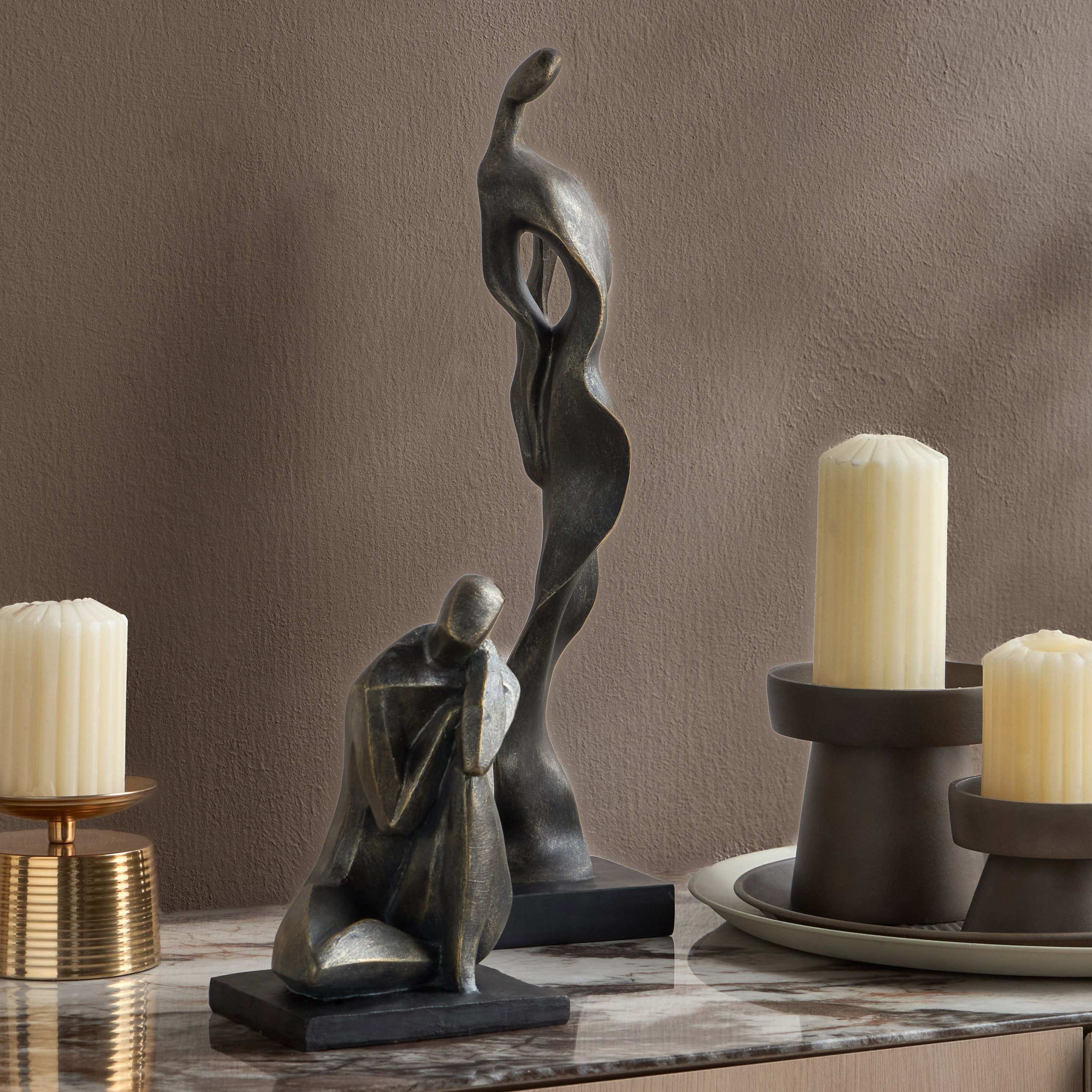 تمثال ديكور من الربزن العضوي - سورا - 46 سم-household-decor-decorativeobjectsandsculptures-image-3