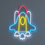 Orval Rocket USB Operated Neon Light - 42 cm-babyandkids-decorandlighting-lighting-decorativelightingandwalllamps-image-2