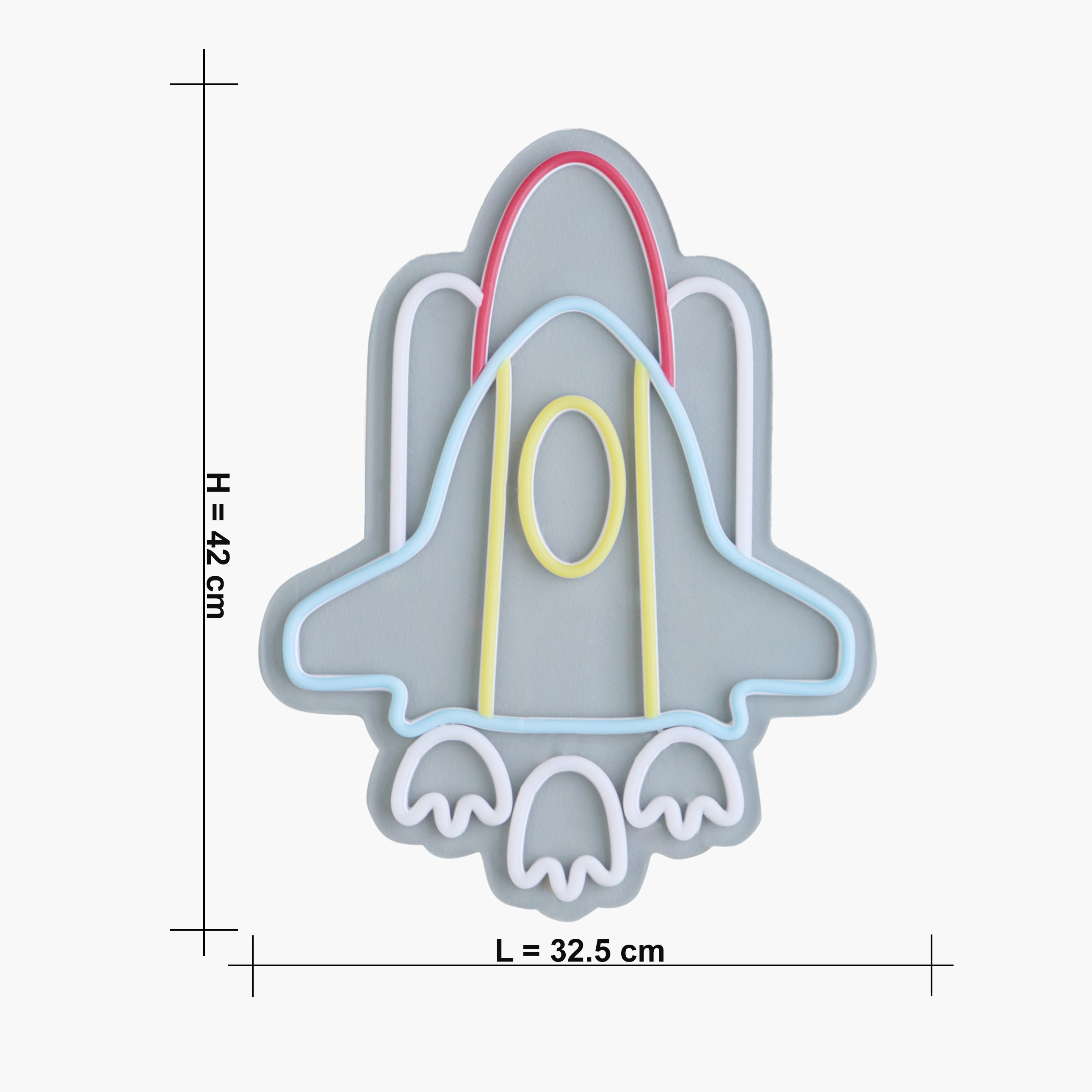 Orval Rocket USB Operated Neon Light - 42 cm-babyandkids-decorandlighting-lighting-decorativelightingandwalllamps-image-5