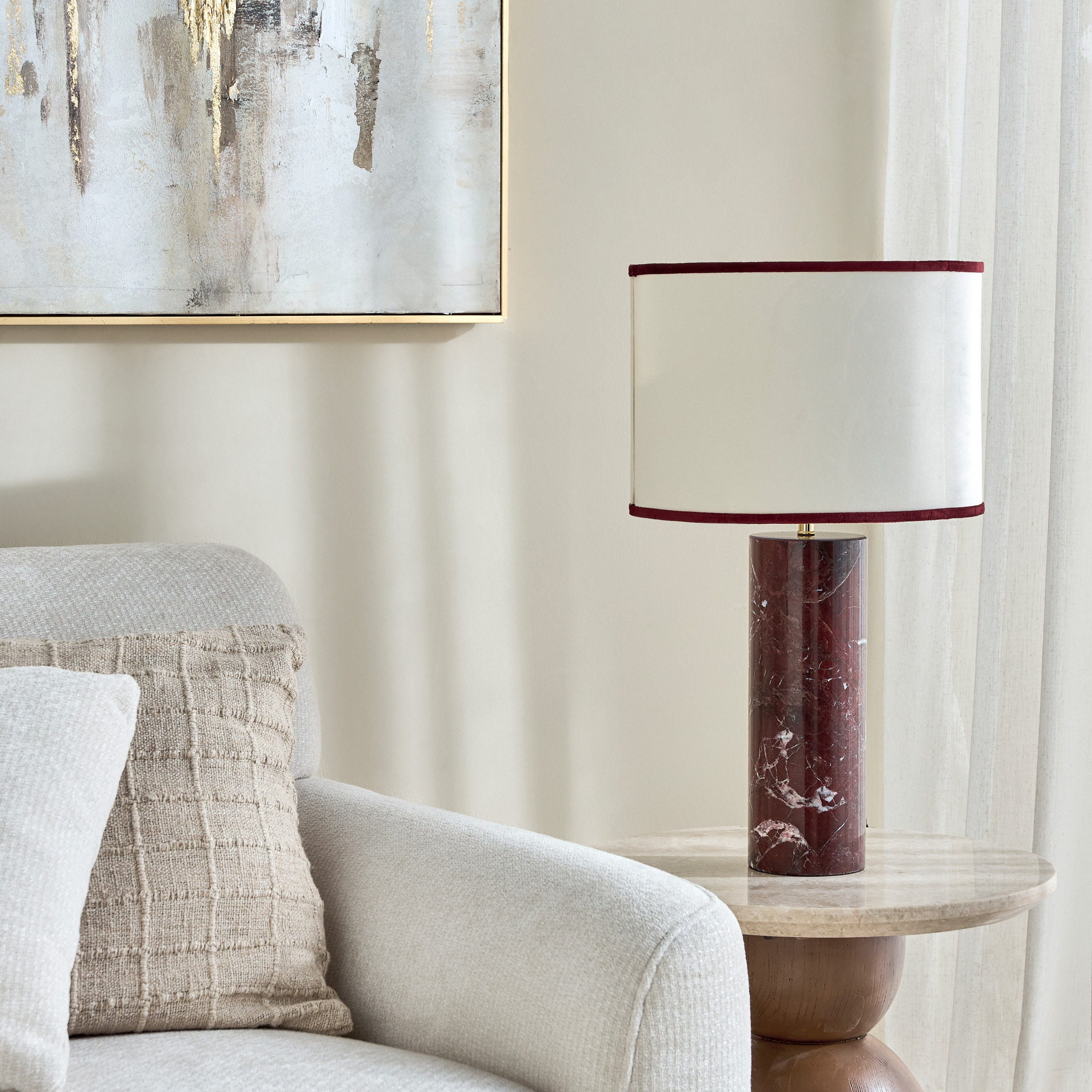 Klaide Marble Table Lamp - 62 cm-household-lighting-tableanddesklamps-image-5