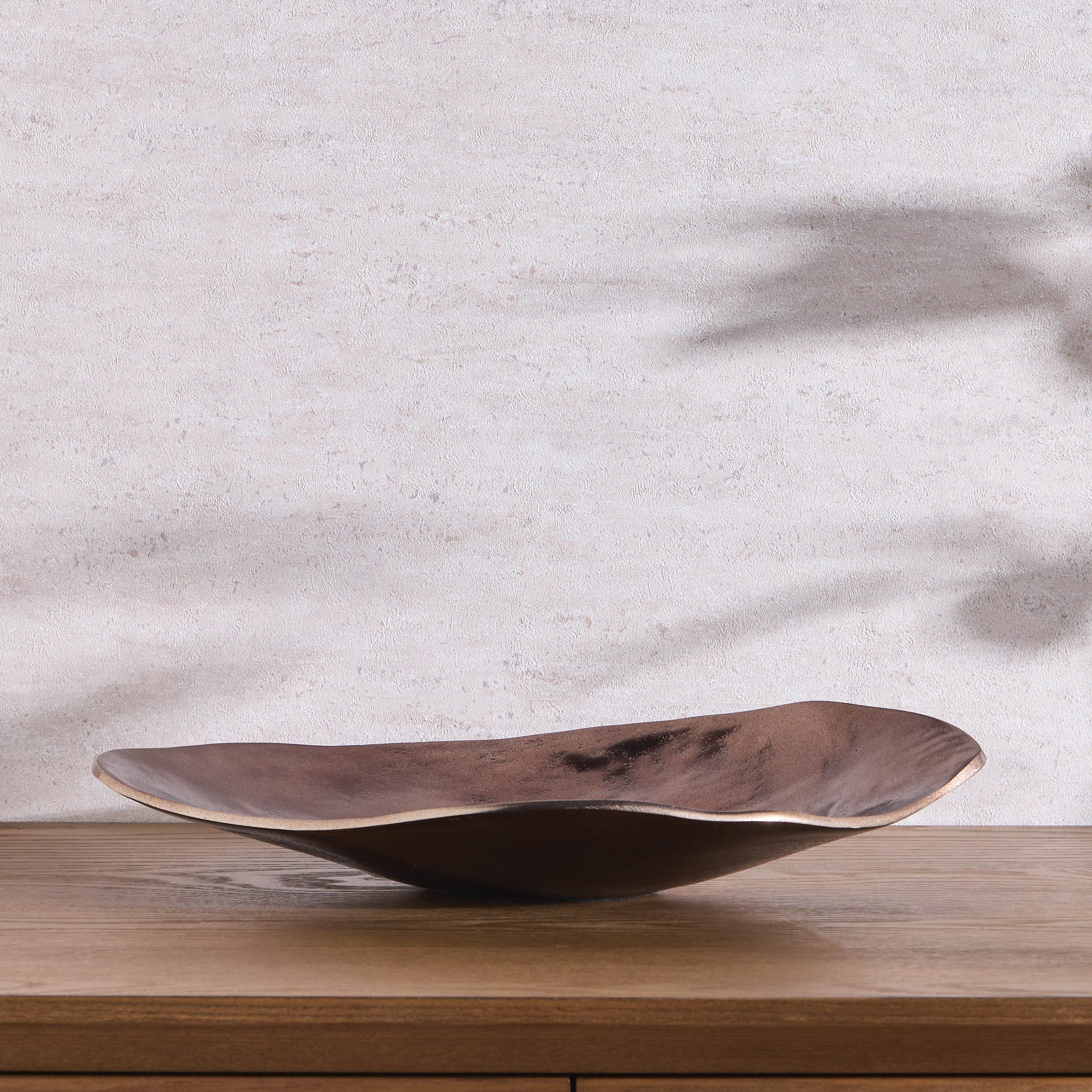 Ophira Organic Metal Decorative Bowl - 27 cm-household-decor-vasesandbowls-image-1