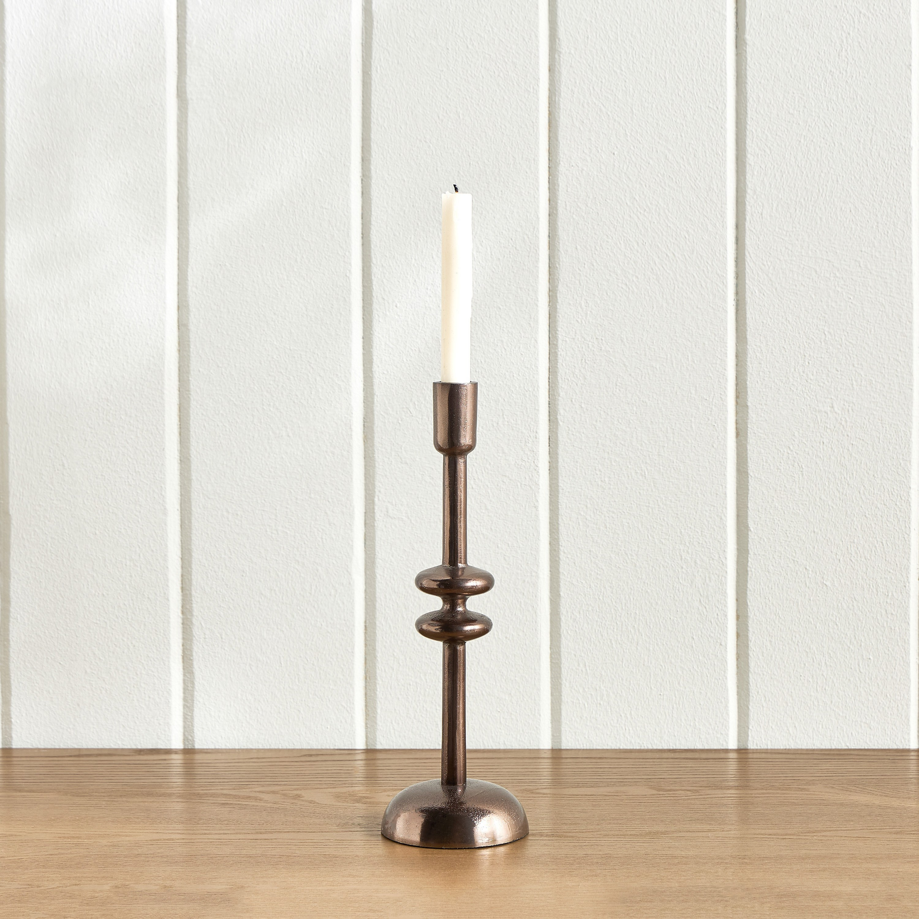 Ophira Disc Stem Metal Taper Candleholder - 32 cm-household-decor-candleholdersandlanterns-image-2