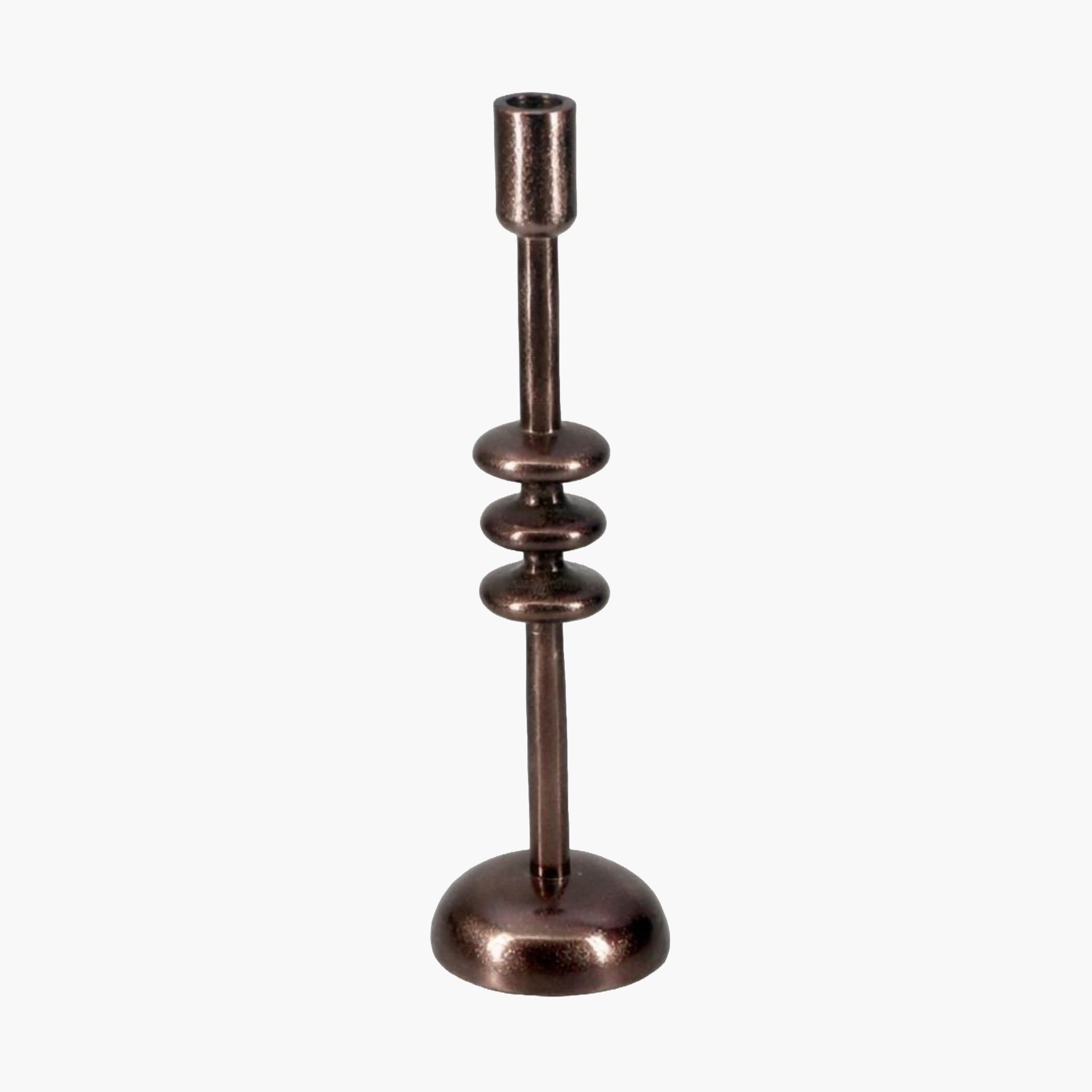 Ophira Disc Stem Metal Taper Candleholder - 38 cm-household-decor-candleholdersandlanterns-image-1