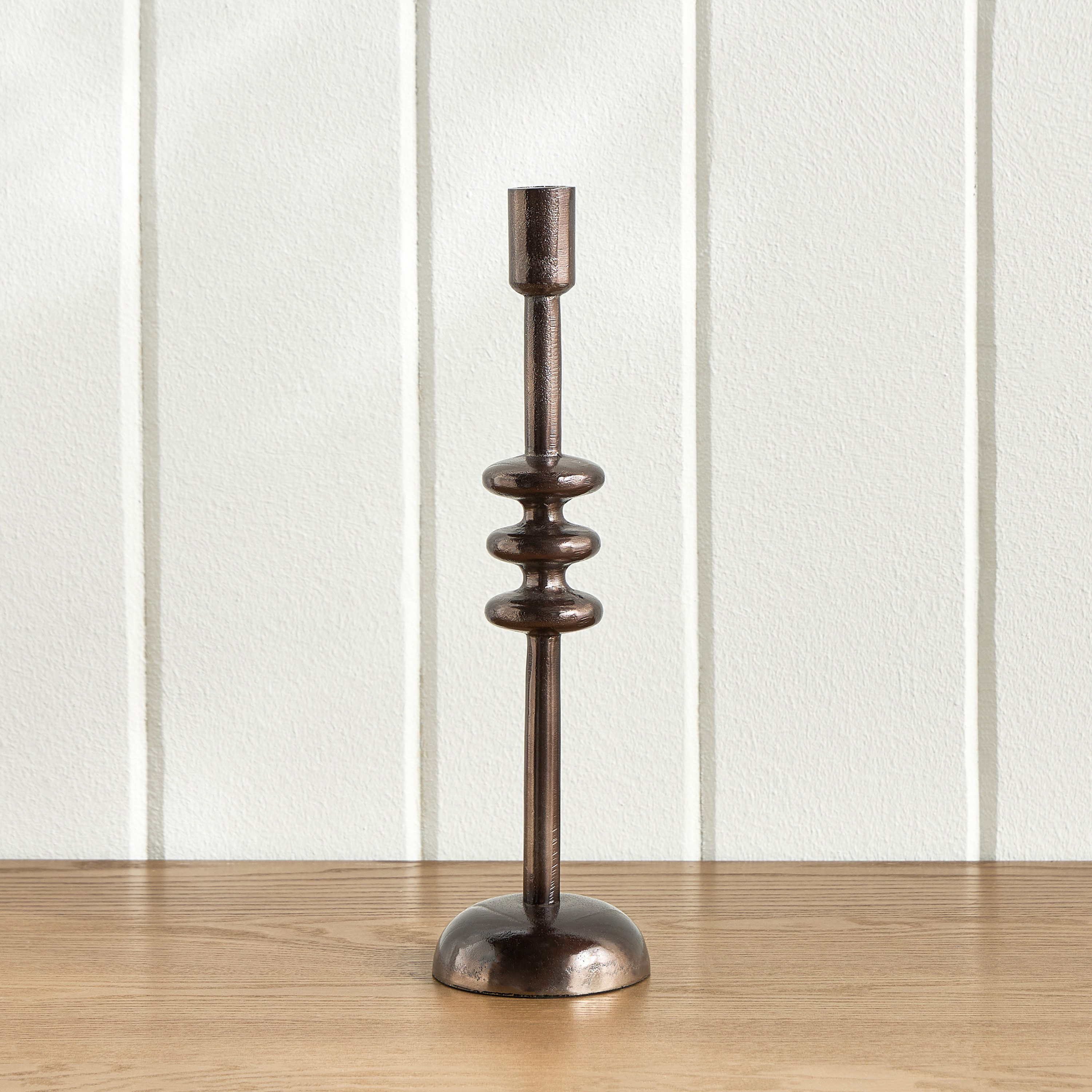 Ophira Disc Stem Metal Taper Candleholder - 38 cm-household-decor-candleholdersandlanterns-image-3