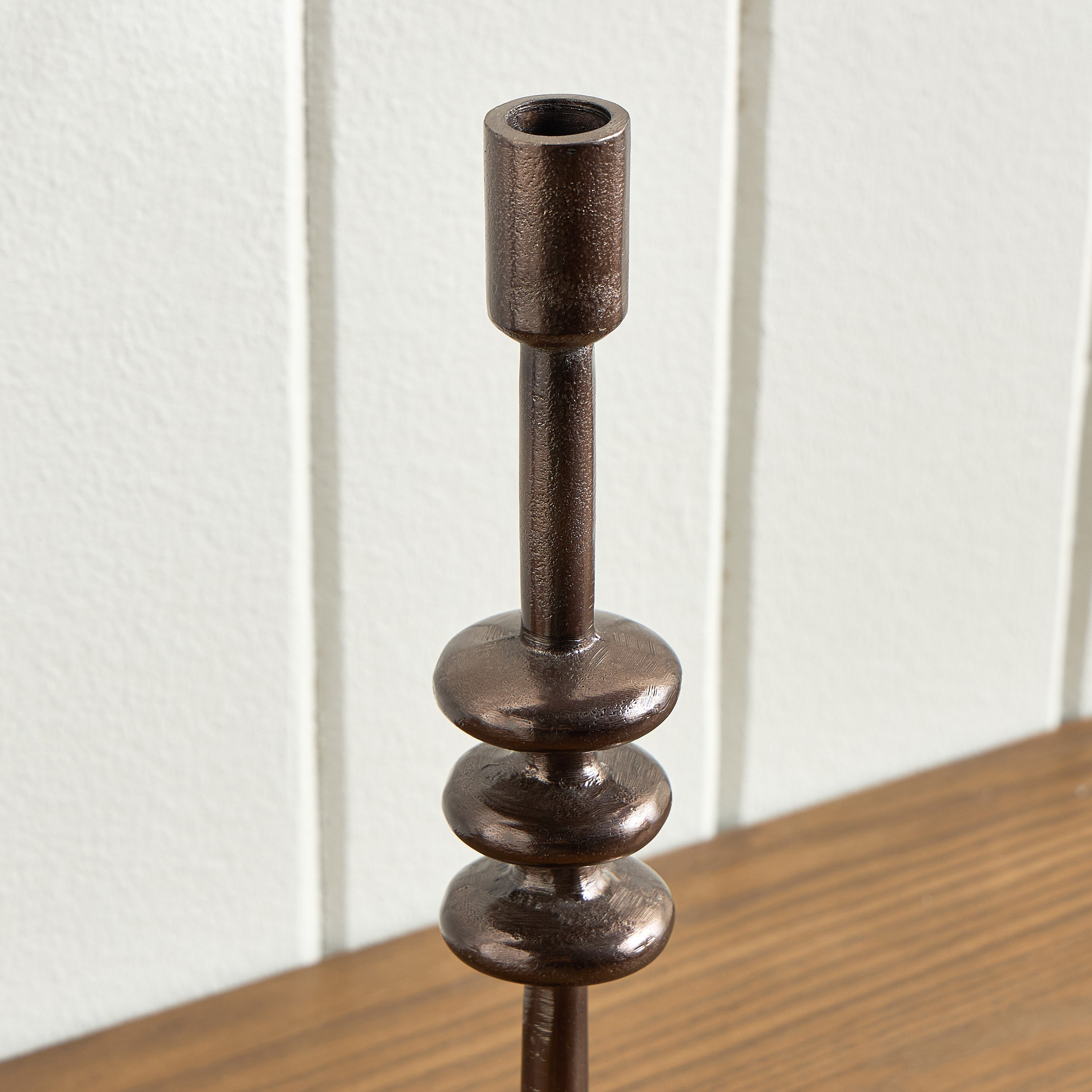 Ophira Disc Stem Metal Taper Candleholder - 38 cm-household-decor-candleholdersandlanterns-image-4