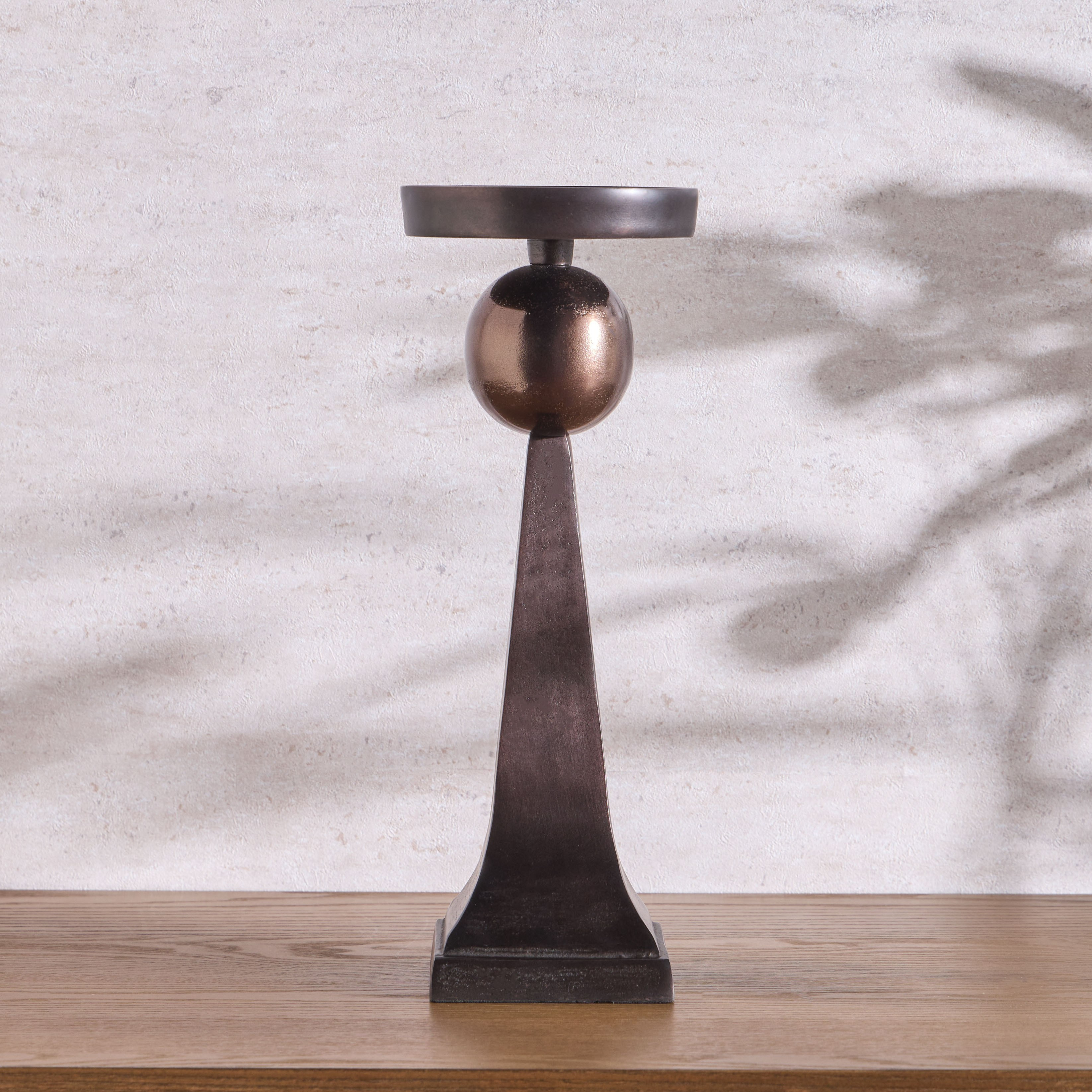 Opher Metal Pillar Candleholder - 37 cm-household-decor-candleholdersandlanterns-image-3