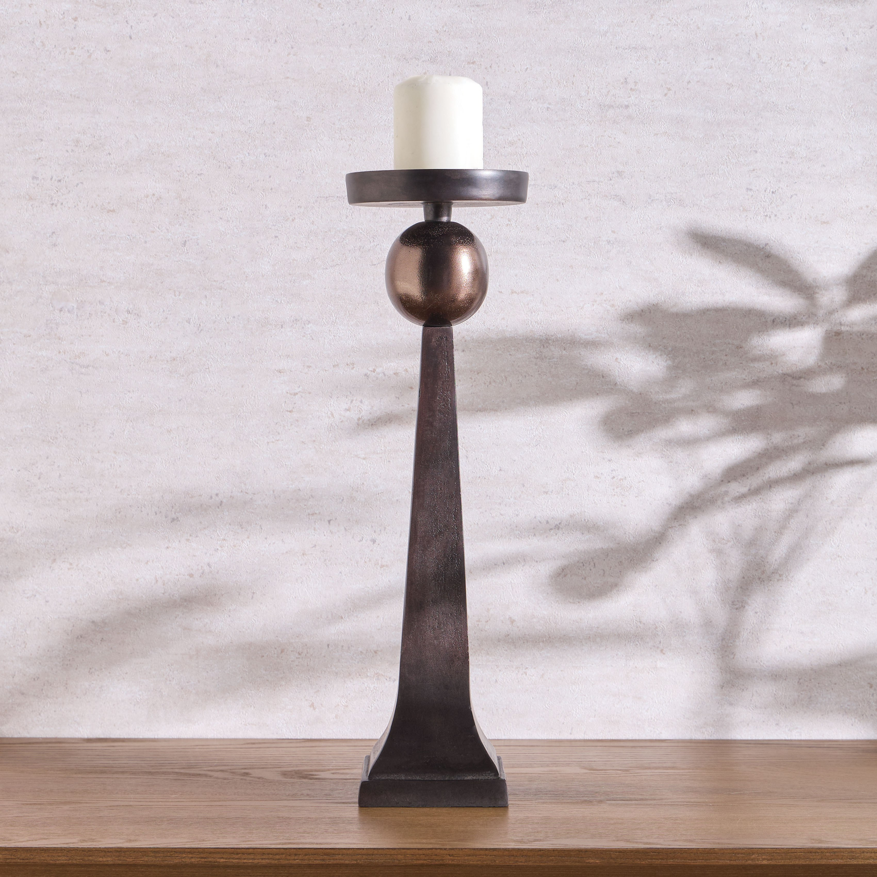 Opher Metal Pillar Candleholder - 47 cm-household-decor-candleholdersandlanterns-image-1