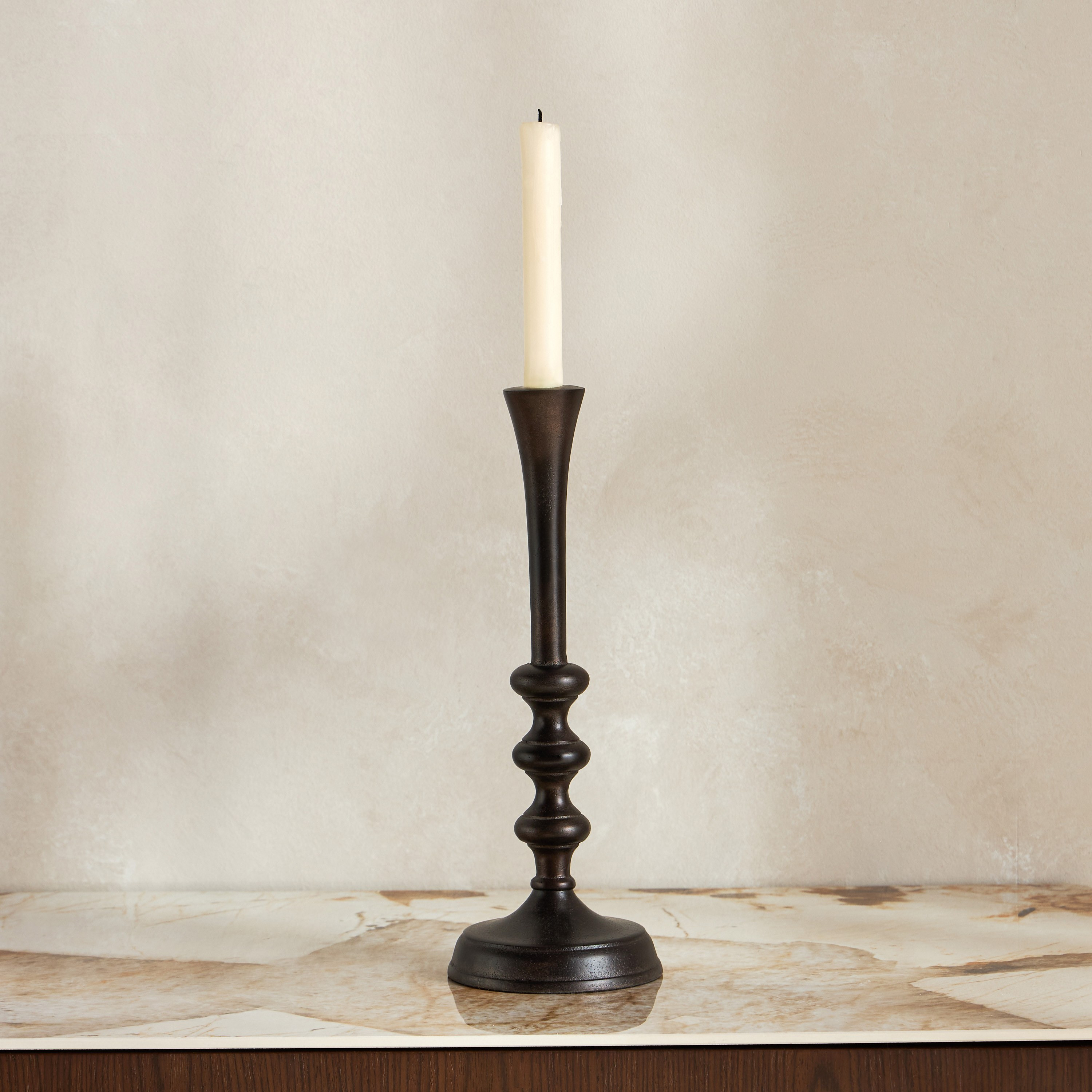 Ophira Metal Taper Candleholder - 32 cm-household-decor-candleholdersandlanterns-image-1
