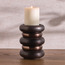 Opher Rings Metal Pillar Candleholder - 16 cm-household-decor-candleholdersandlanterns-image-2