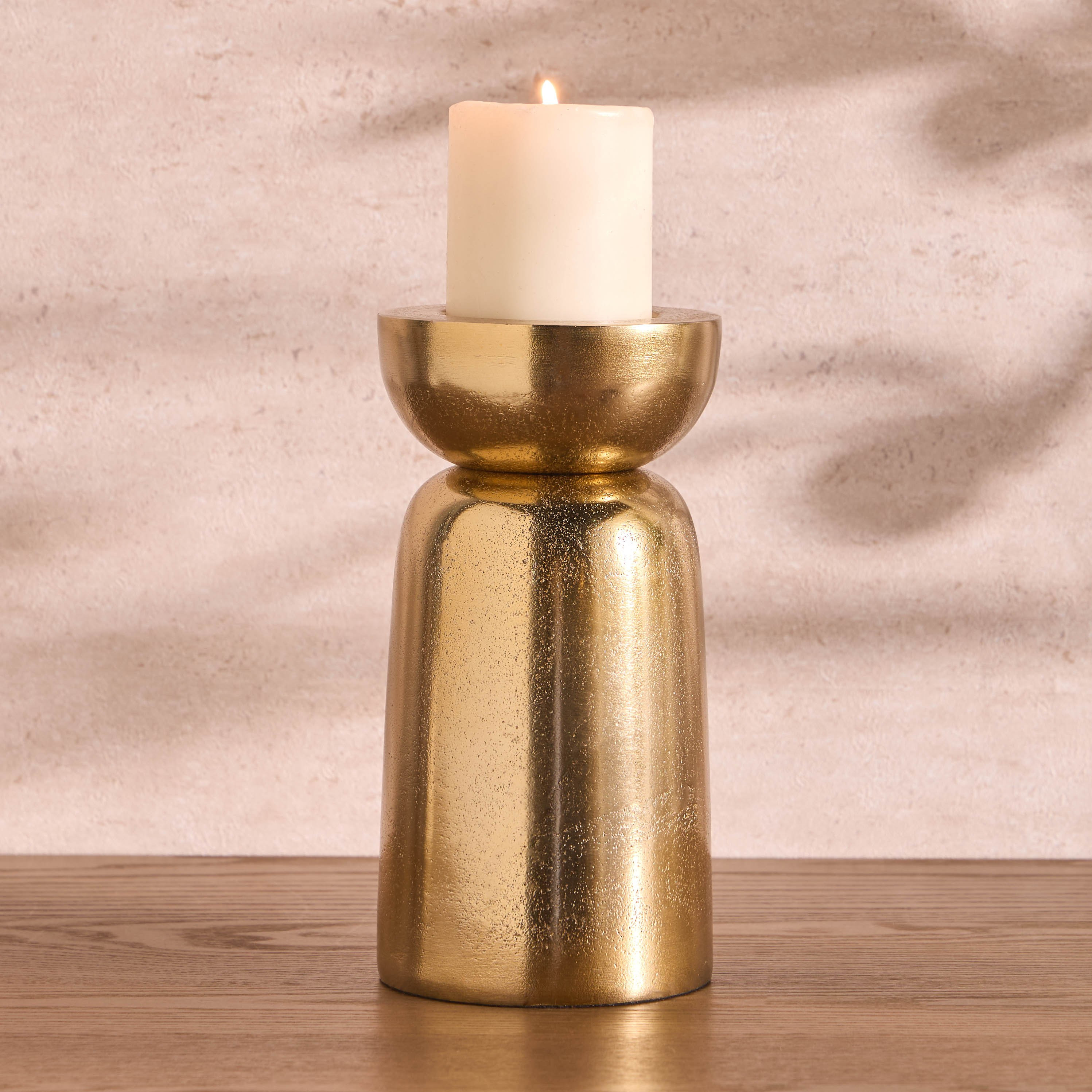 حامل شموع عمودية معدني سميك - أوفير - 22 سم-household-decor-candleholdersandlanterns-image-2