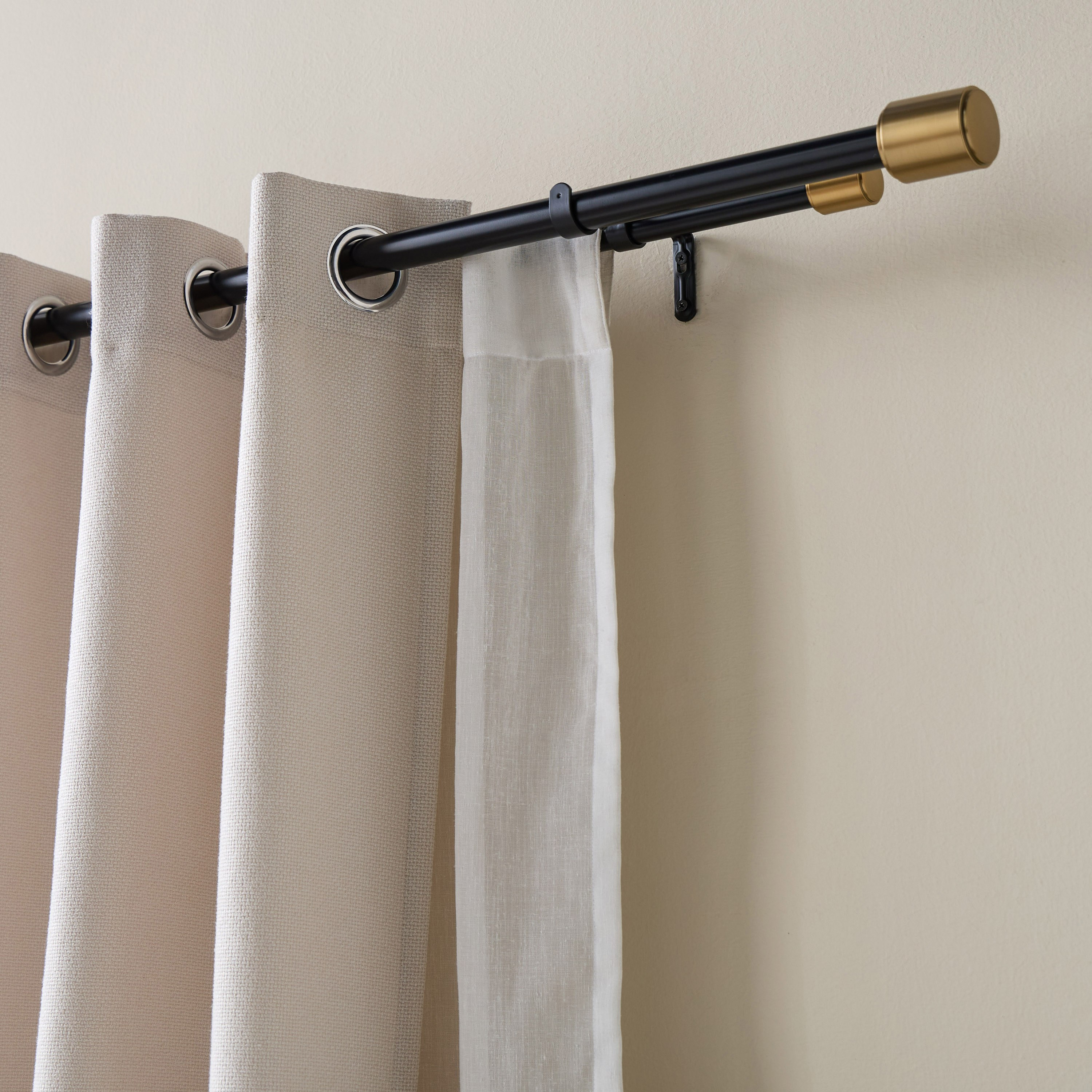 Moda Luxe Extendable Double Curtain Rod - 107-305 cm-household-windows-curtainrodsandaccessories-curtainrods-image-2