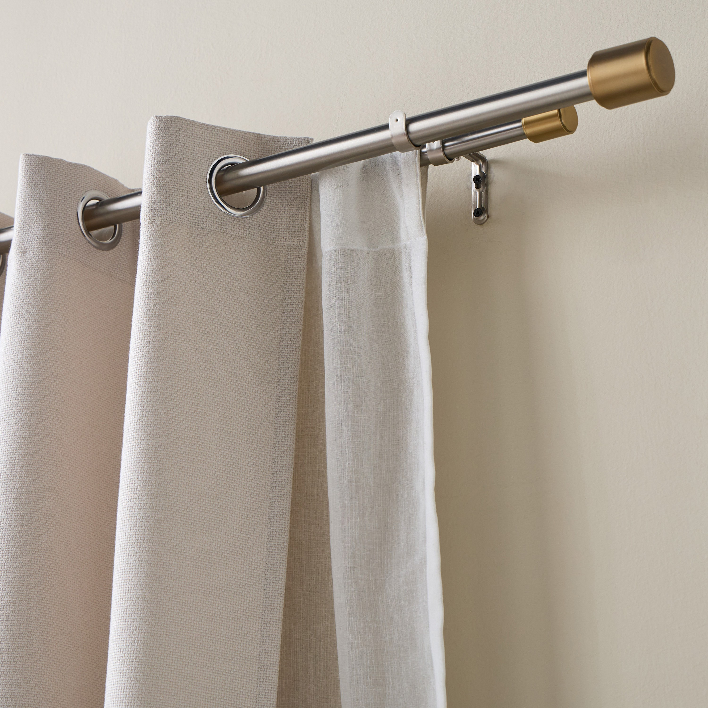 Moda Luxe Extendable Double Curtain Rod - 107-305 cm-household-windows-curtainrodsandaccessories-curtainrods-image-2