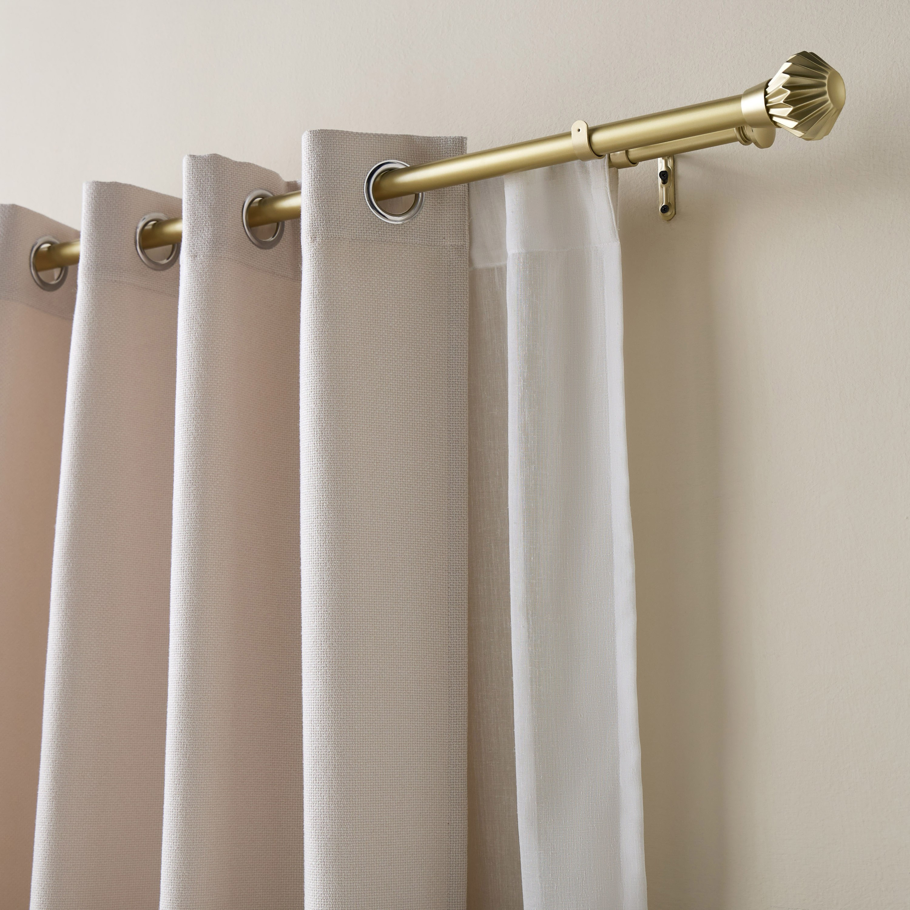 عمود ستارة مزدوج قابل للتمديد - عايدة - 107-305 سم-household-windows-curtainrodsandaccessories-curtainrods-image-2