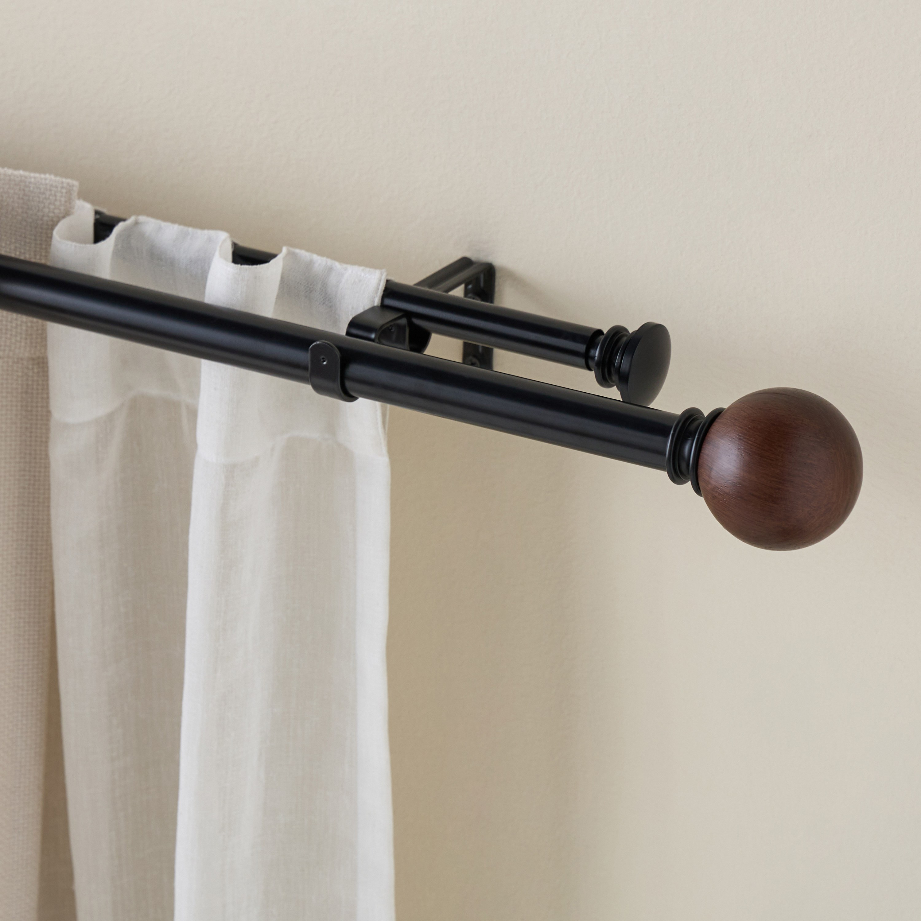 Soren Extendable Double Curtain Rod - 305-457 cm-household-windows-curtainrodsandaccessories-curtainrods-image-1