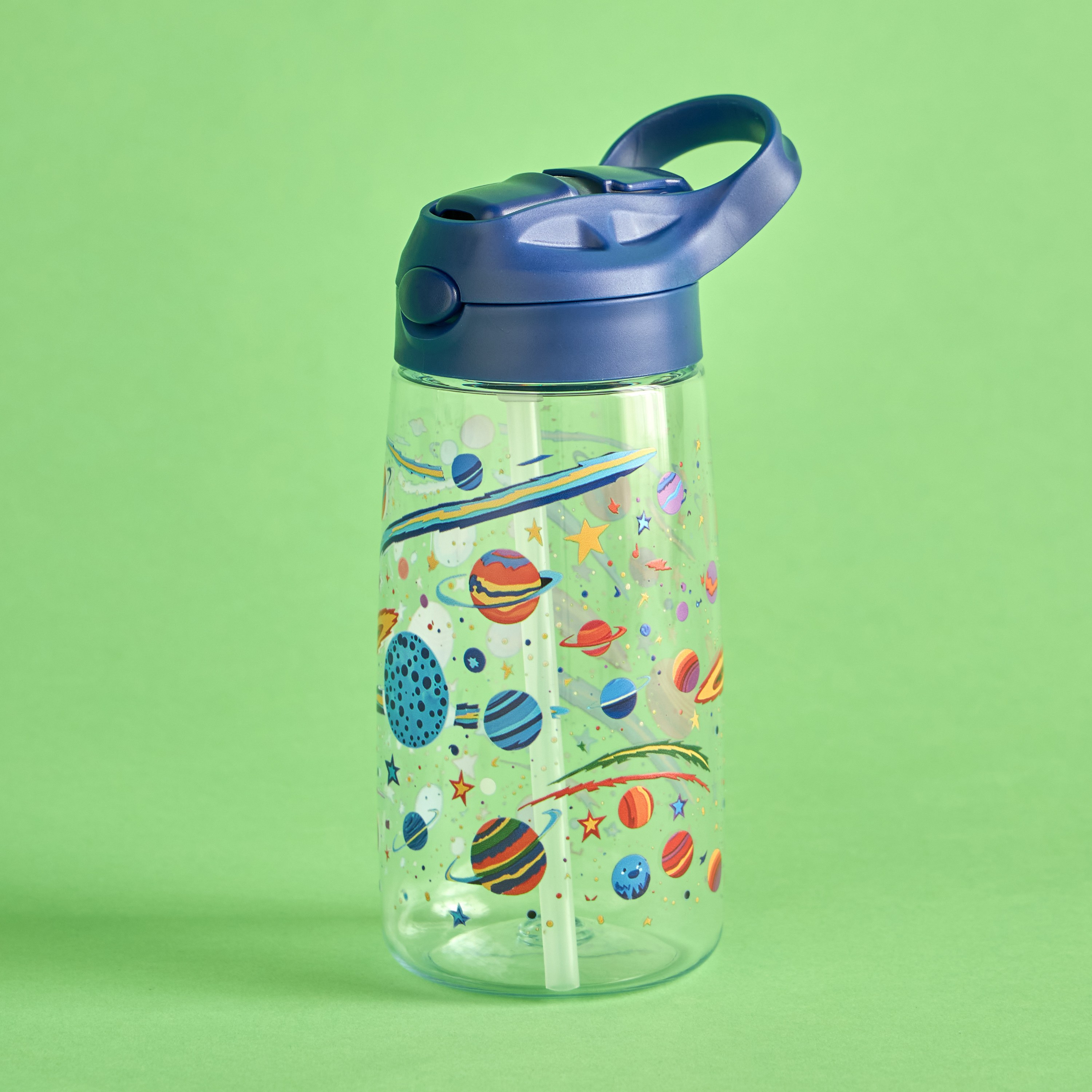 قارورة ماء ترايتان بطبعة فضاء - 550 مل-babyandkids-eatanddrink-waterbottles-image-1