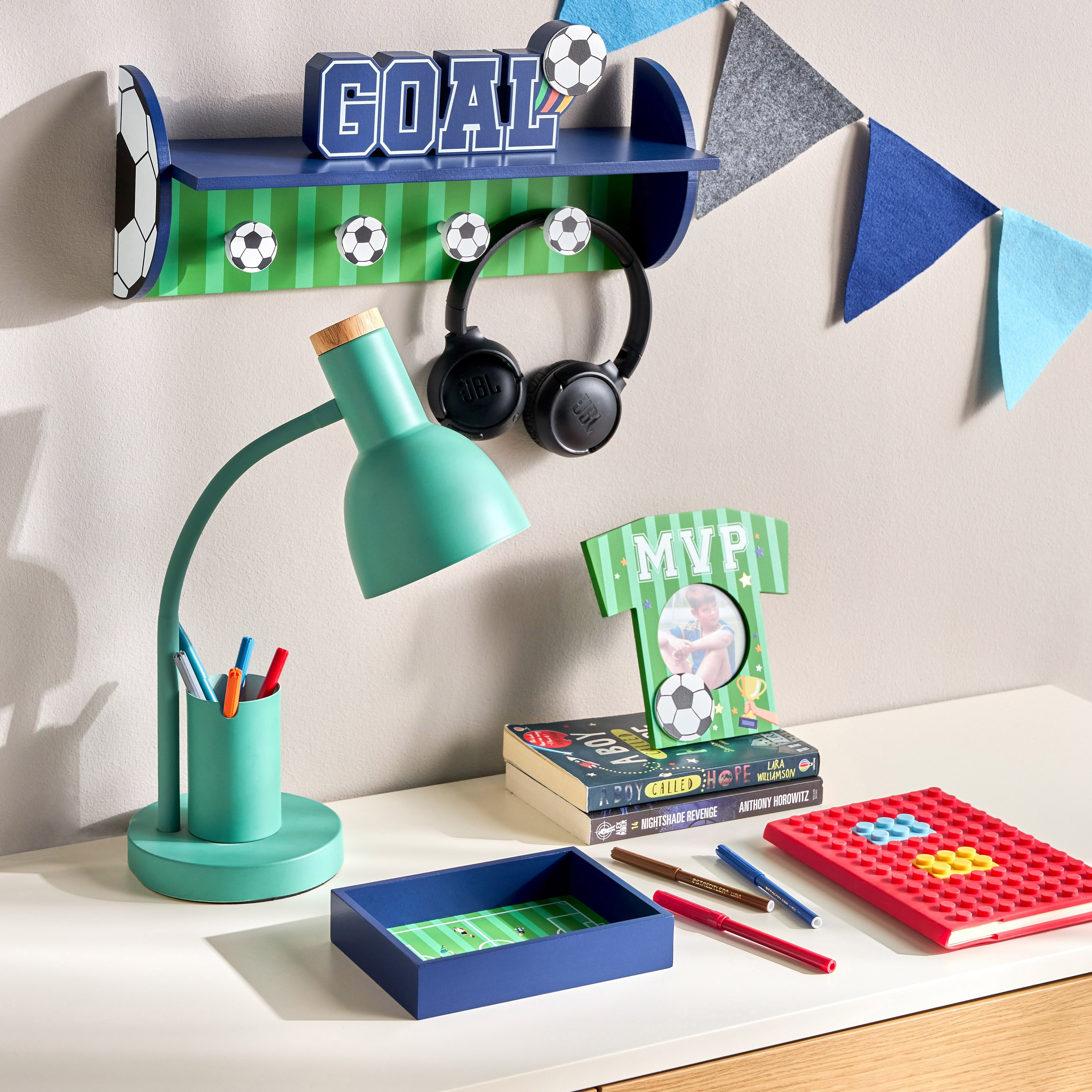 علاقة حائط بطبعة كرة القدم - ليني - 13×40 سم-babyandkids-decorandlighting-decor-walldecor-image-4
