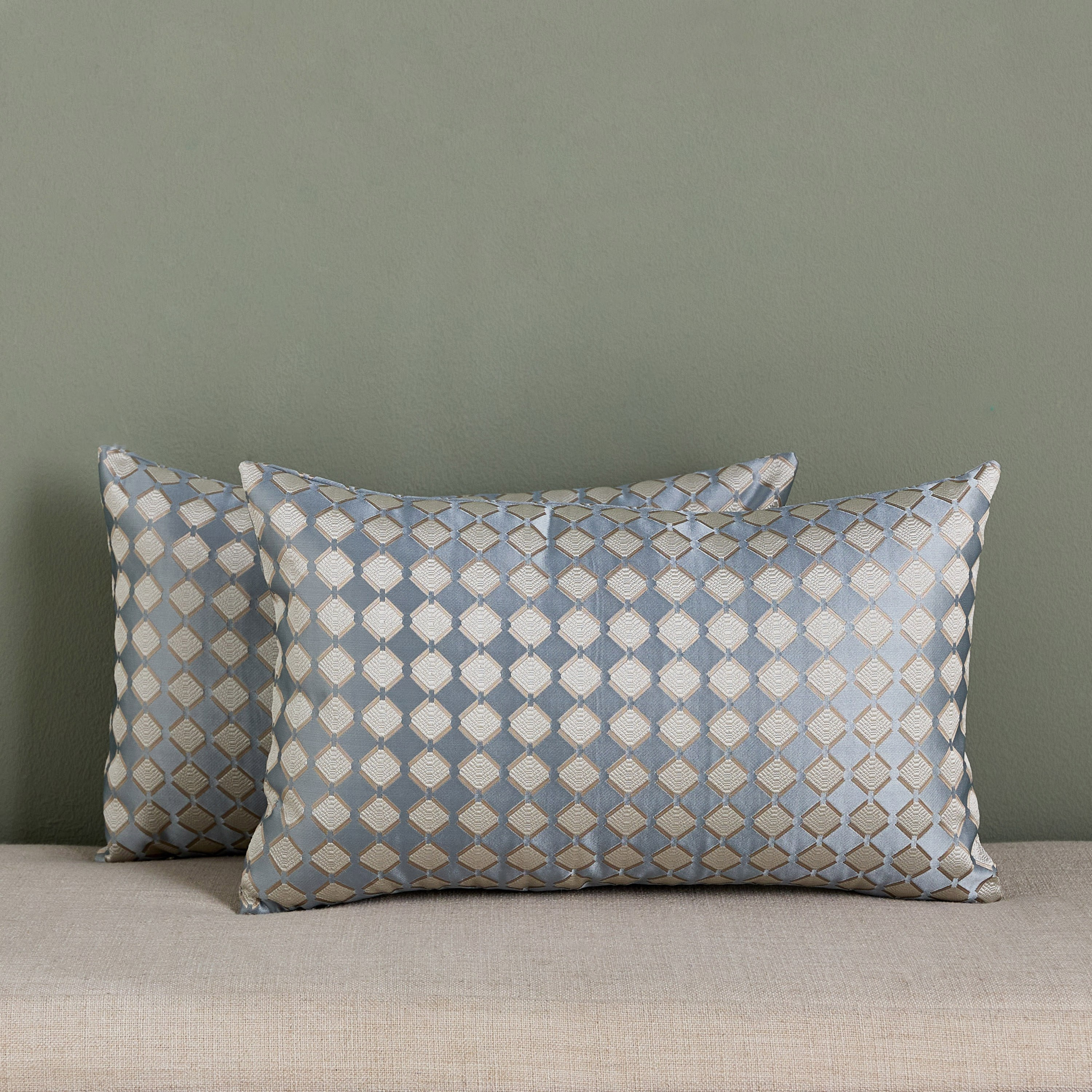 Savil 2-Piece Embroidered Filled Cushion Set - 30x50 cm-household-cushionsandthrows-filledcushions-decorativecushions-image-1