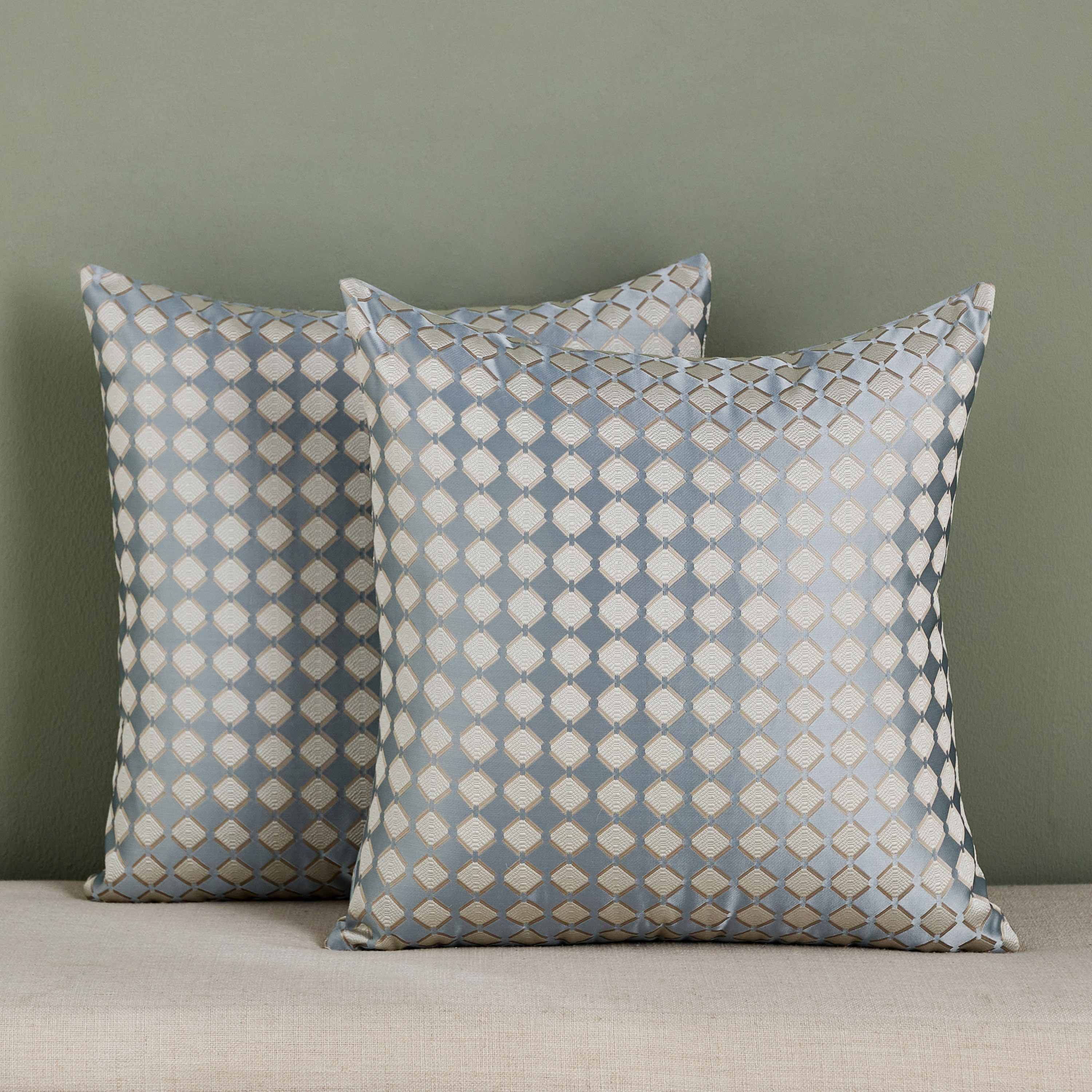 طقم وسائد محشوة مطرزة قطعتين - سافيل - 48×48 سم-household-cushionsandthrows-filledcushions-decorativecushions-image-1
