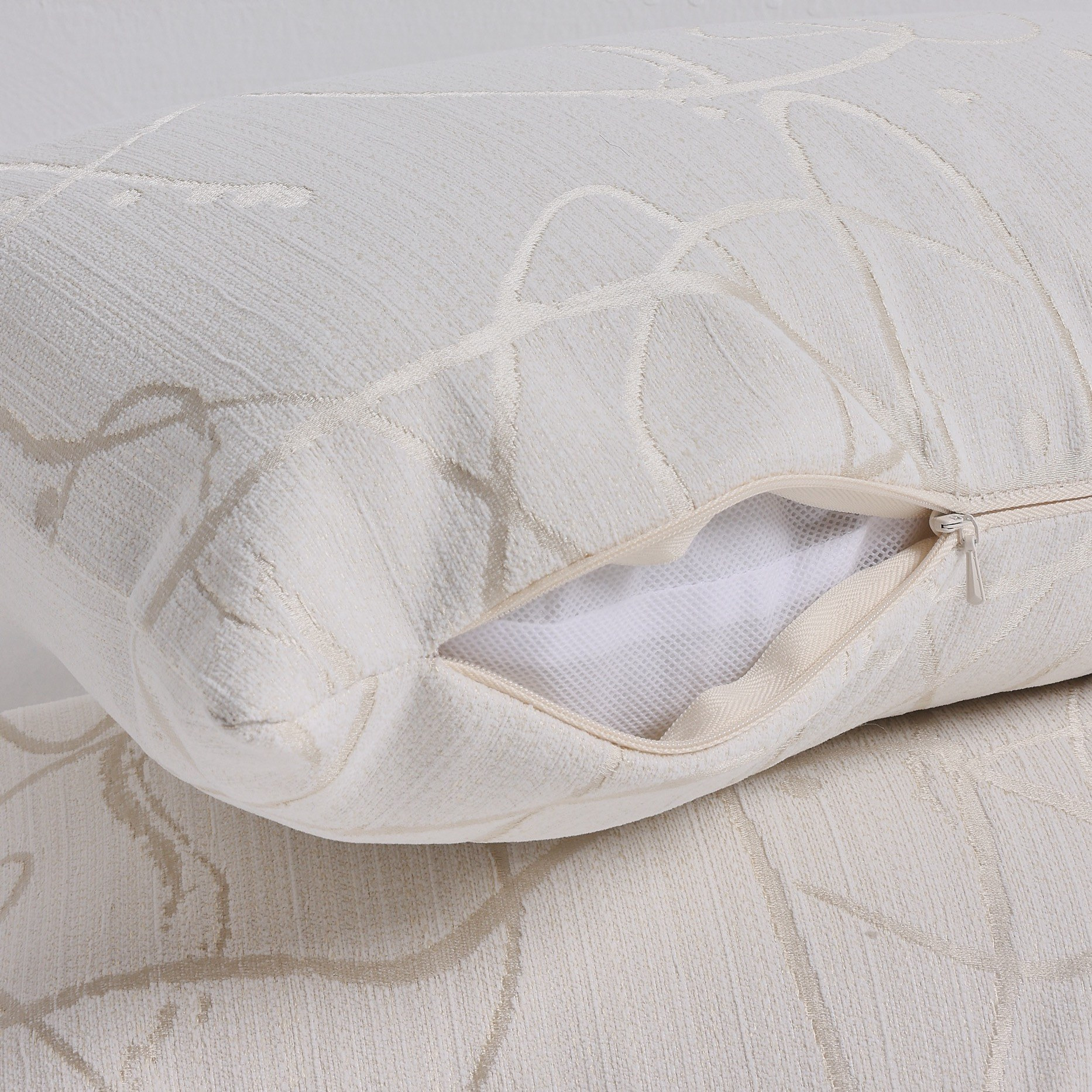 طقم وسائد محشوة مطرزة من قطعتين - أرزو - 30x50 سم-household-cushionsandthrows-filledcushions-decorativecushions-image-3