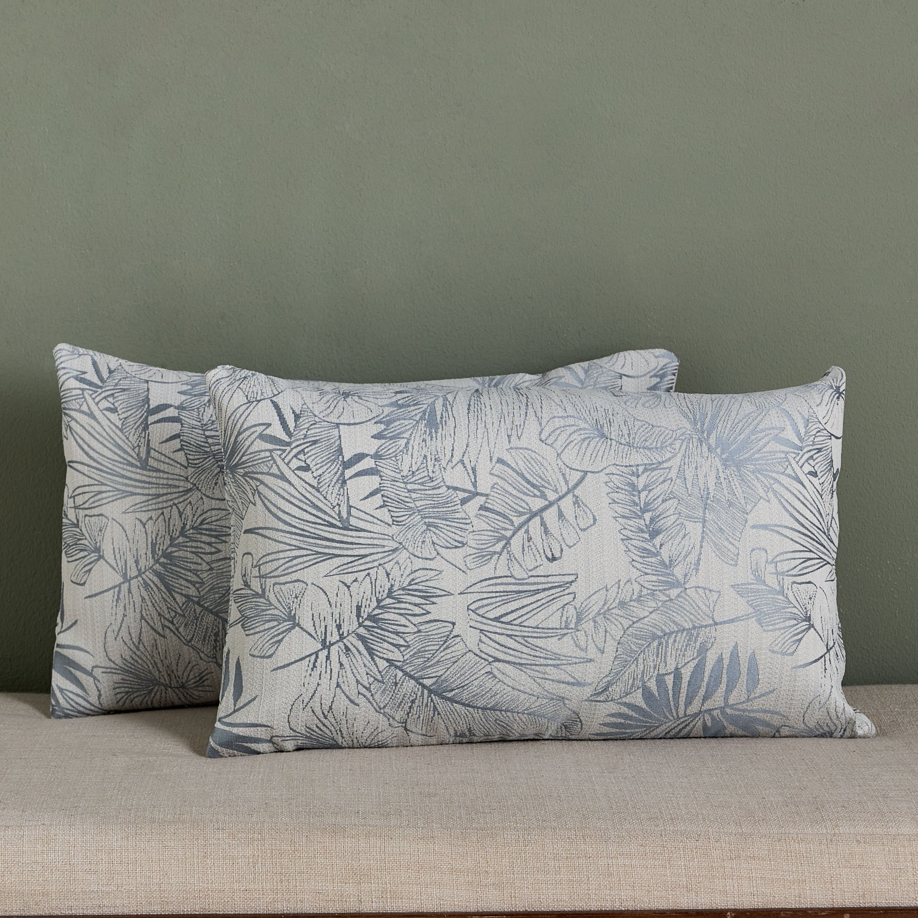 طقم وسائد محشوة قطعتين - بالماس-household-cushionsandthrows-filledcushions-decorativecushions-image-1