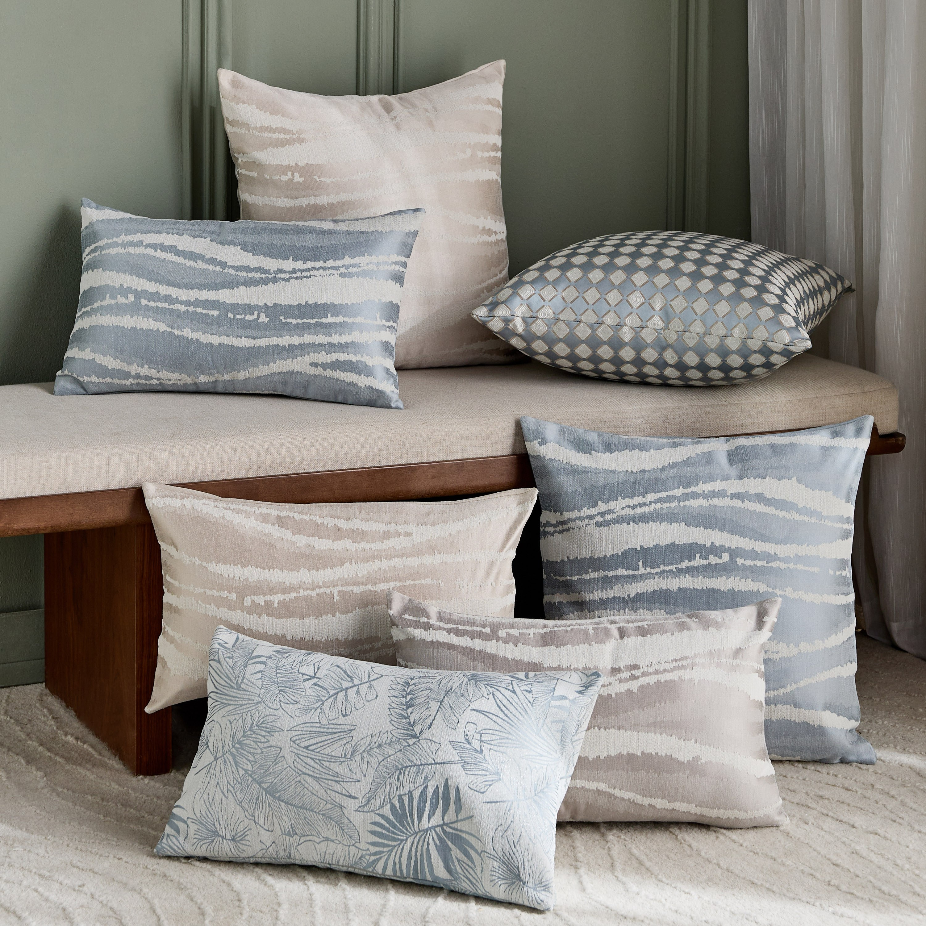 Palmas 2-Piece Filled Cushion Set - 30x50 cm-household-cushionsandthrows-filledcushions-decorativecushions-image-7