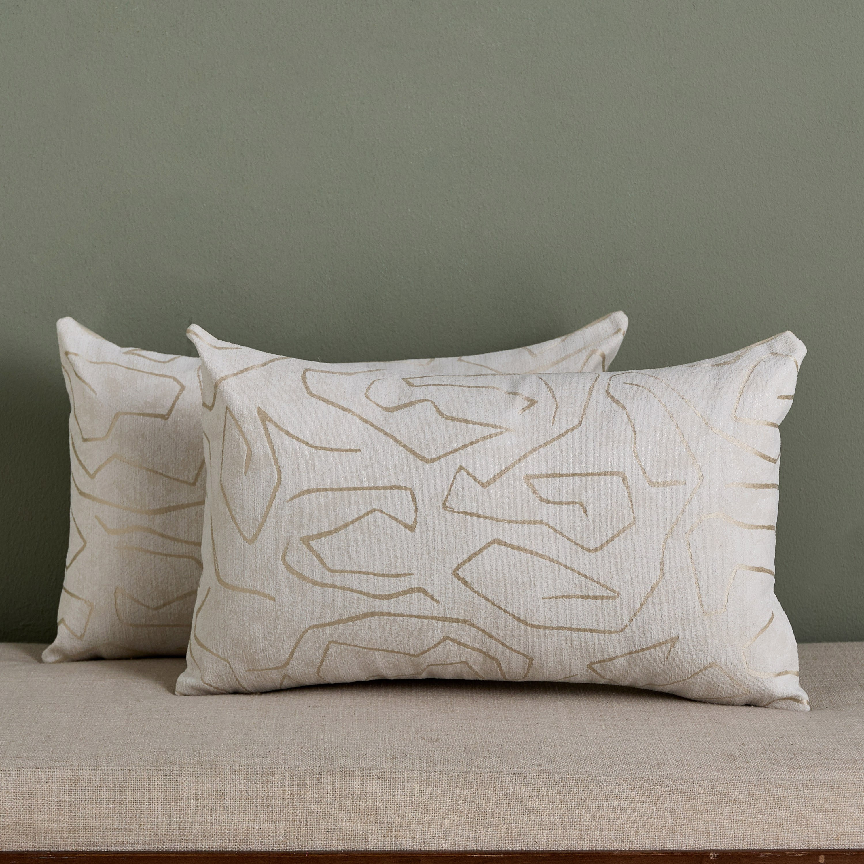 Lucena 2-Piece Embroidered Filled Cushion Set - 30x50 cm-household-cushionsandthrows-filledcushions-decorativecushions-image-1