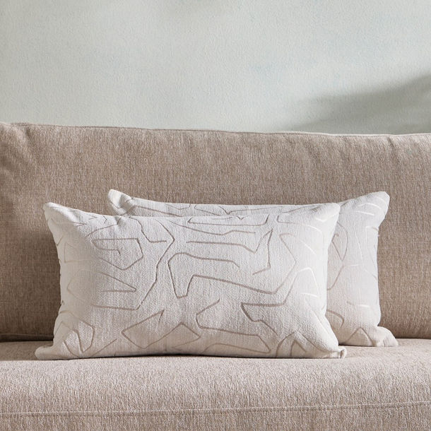 طقم وسائد محشوة قطعتين جاكار - لوسينا - 30x50 سم-household-cushionsandthrows-filledcushions-decorativecushions-image-1