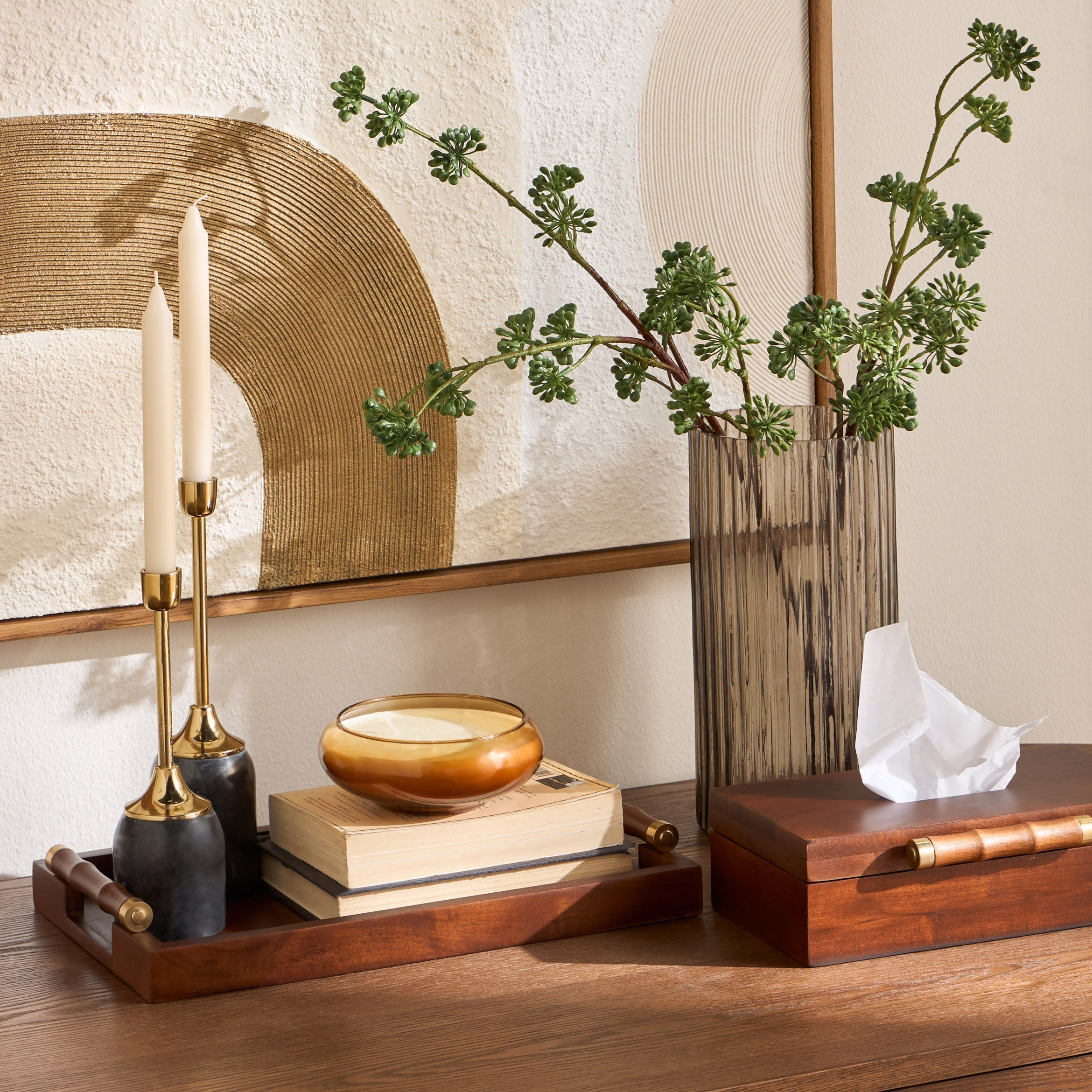 صينية زخرفية - ناتا لوفت مازكي - 43 سم-household-decor-boxesandtrays-image-3